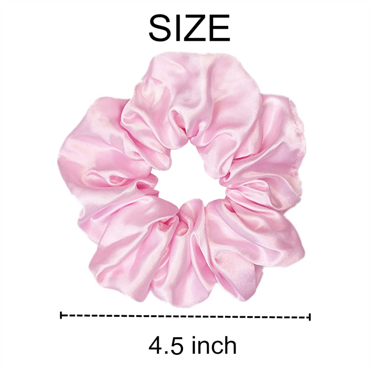 12 Pcs Satin Silk Scrunchies Soft Hair Ties Fashion Bands Hair Bows Elastic Bracelets Ponytail Holders Accessories For Women And