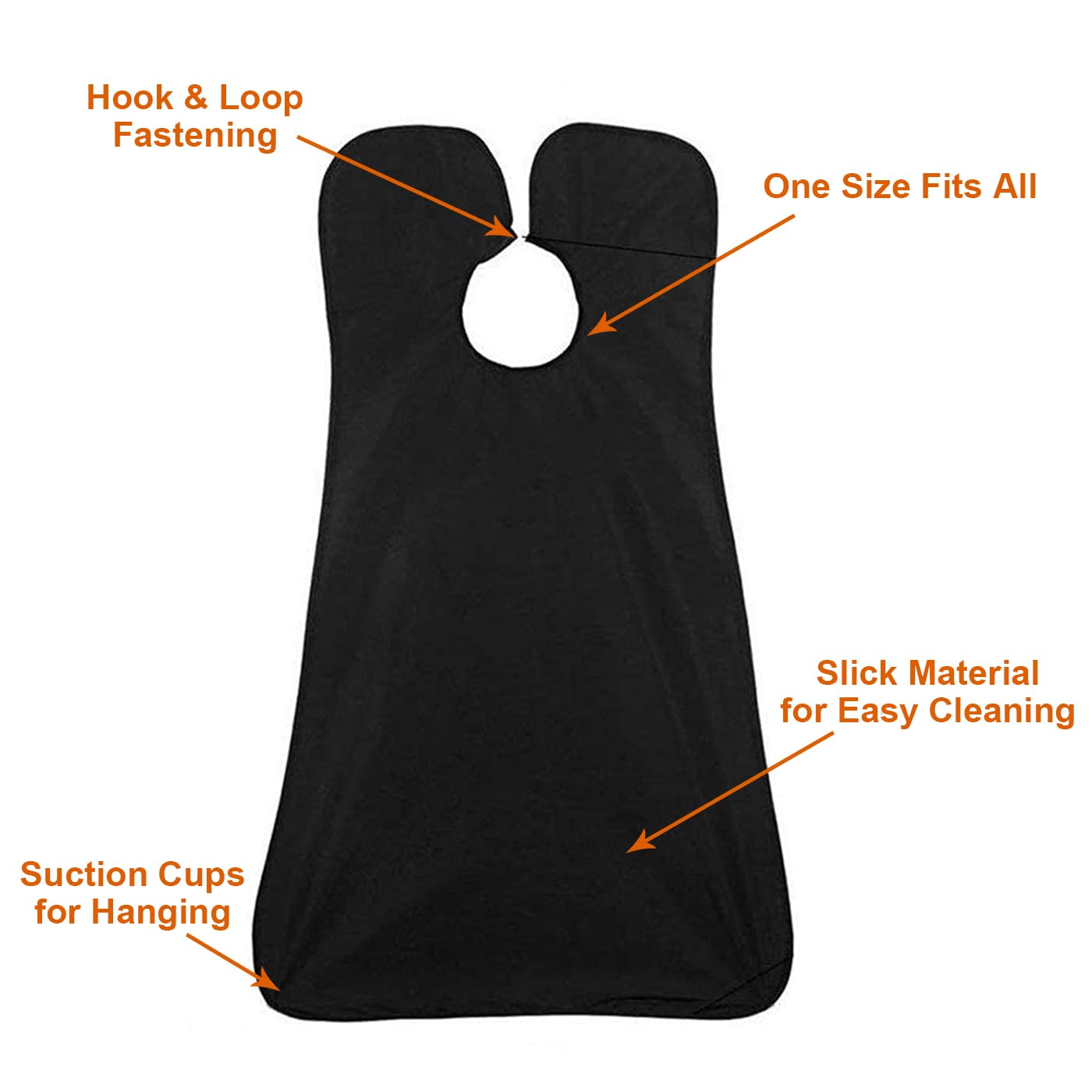 Ztarraum Beard Bib Beard Apron, Beard Gather,Shaving And Trimming, Non-Stick Grooming Cloth With 2 Suction Cups, Best Gifts For