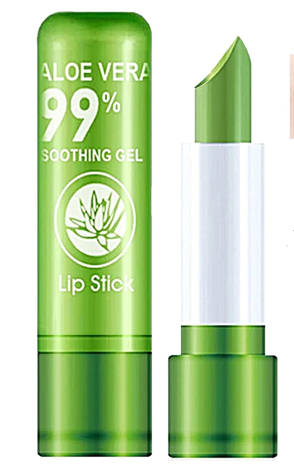 Aasakt Aloe Vera Natural Changing Color LongLasting Nourish Protect Lips Care Lip Balm