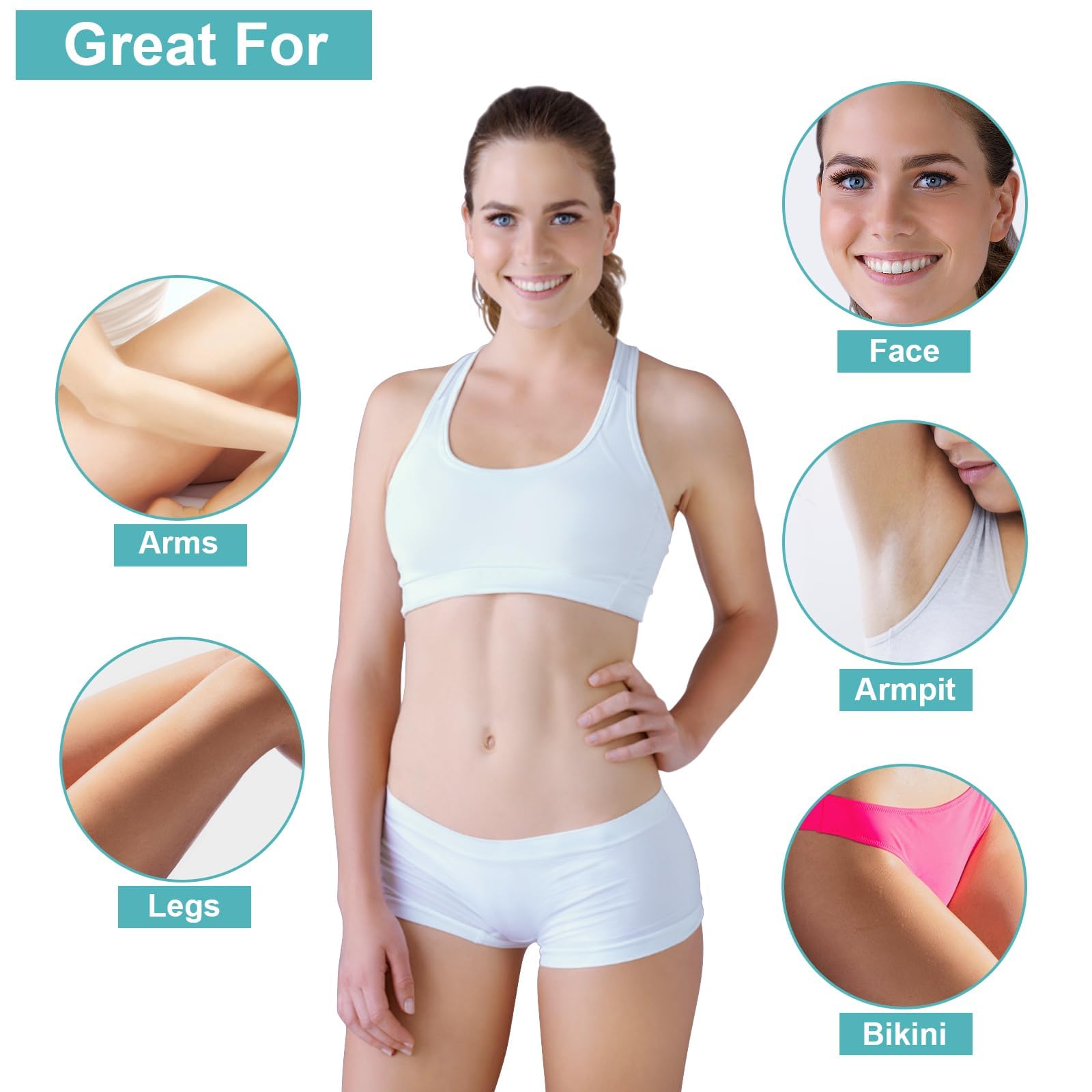Wax Strips, Non-Woven Waxing Strips For Sugar Wax And Soft Wax, Skin-Friendly Depilatory Wax Paper, Eyebrow, Face, Bikini, Body