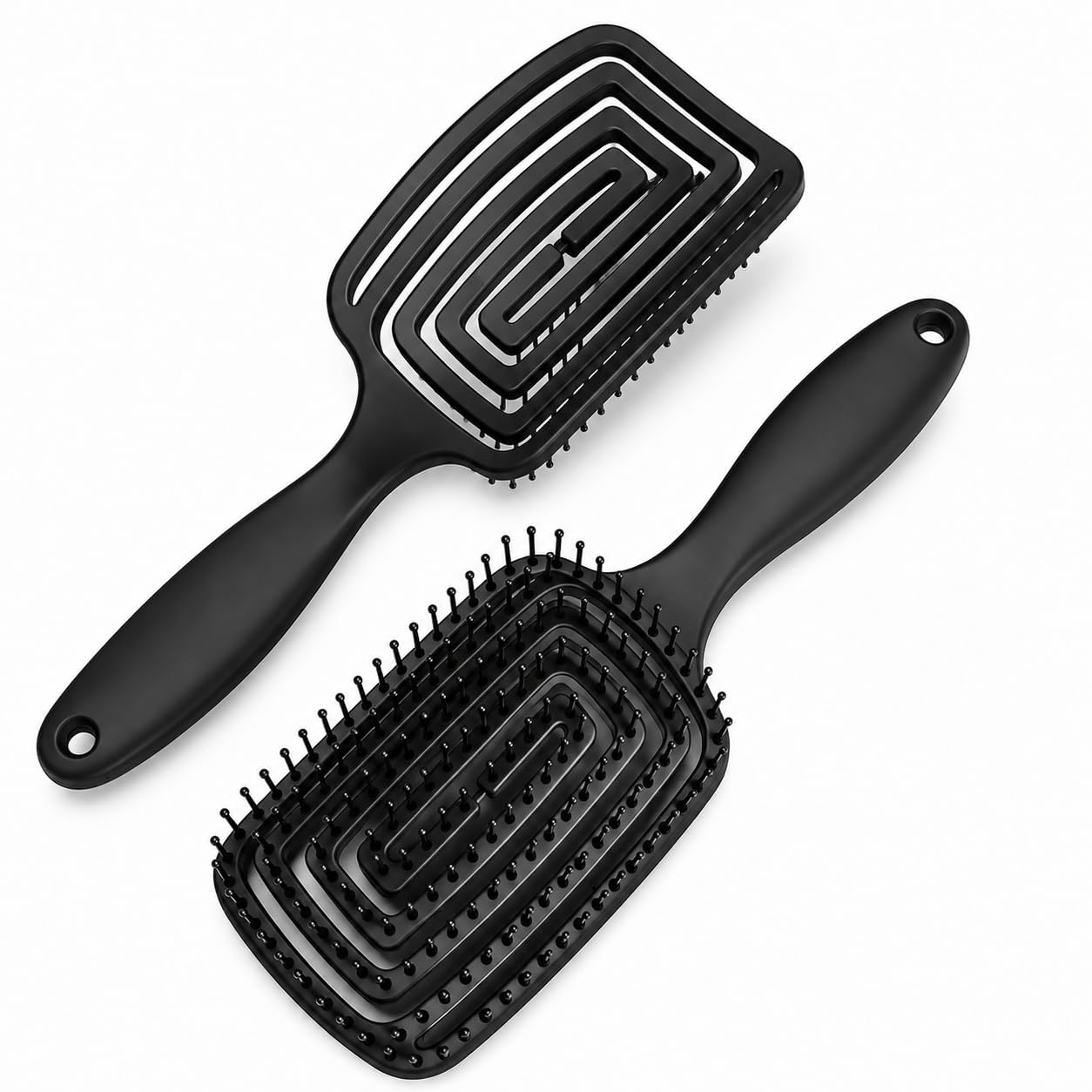Povato Detangling Hair Brush For Women & Men Anti Hair Fall Comb For Curly, Wavy & Straight Hair | Hair Straightening Brush, We