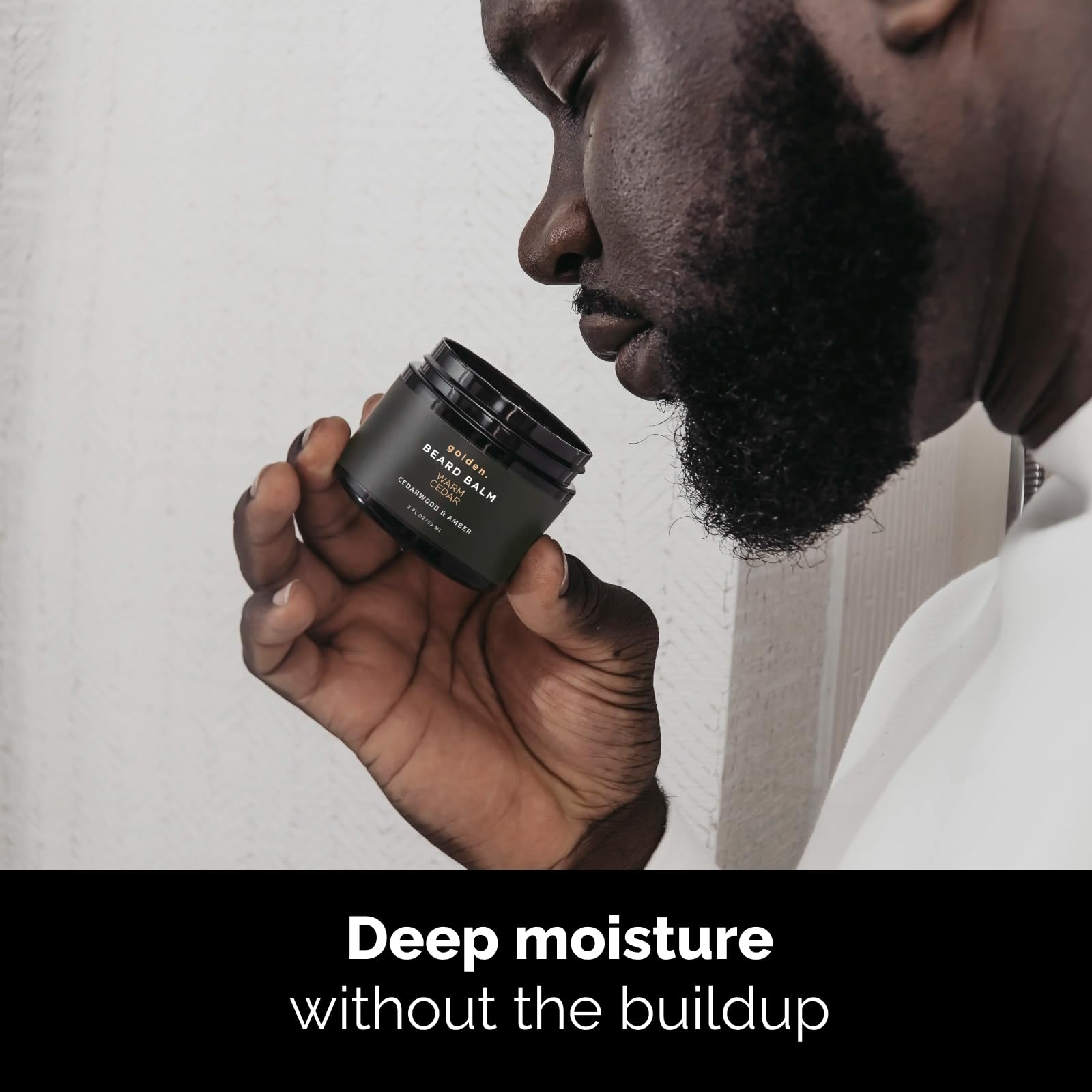 Golden Grooming Beard Balm | Unique Masculine Scent | Shea Butter for Beard Growth | Tames, Moisturizes & Styles - Warm Cedar, 2