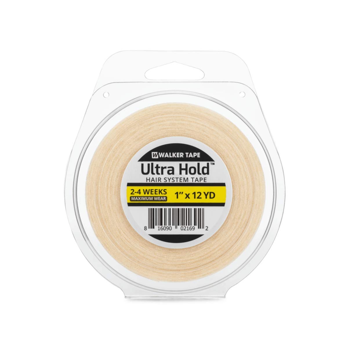 Walker Tape Hold Hair Extension Tape Roll (1'' X 12 Yard) Wkr-Uht-M3 Clear 36 Foot (Pack Of 1)