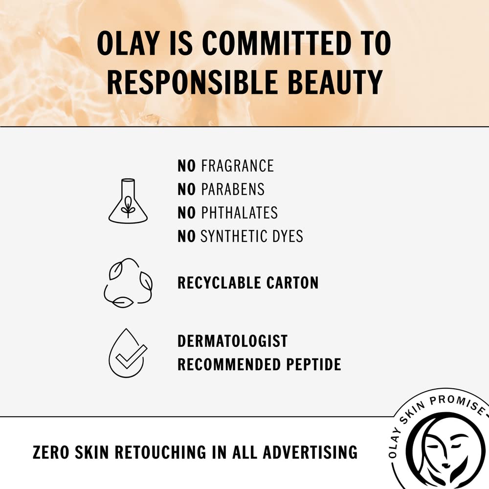 Olay Vitamin C + Peptide 24 Eye Cream, Fragrance-Free, 0.5 Oz + Whip Face Moisturizer Travel/Trial Size Gift Set