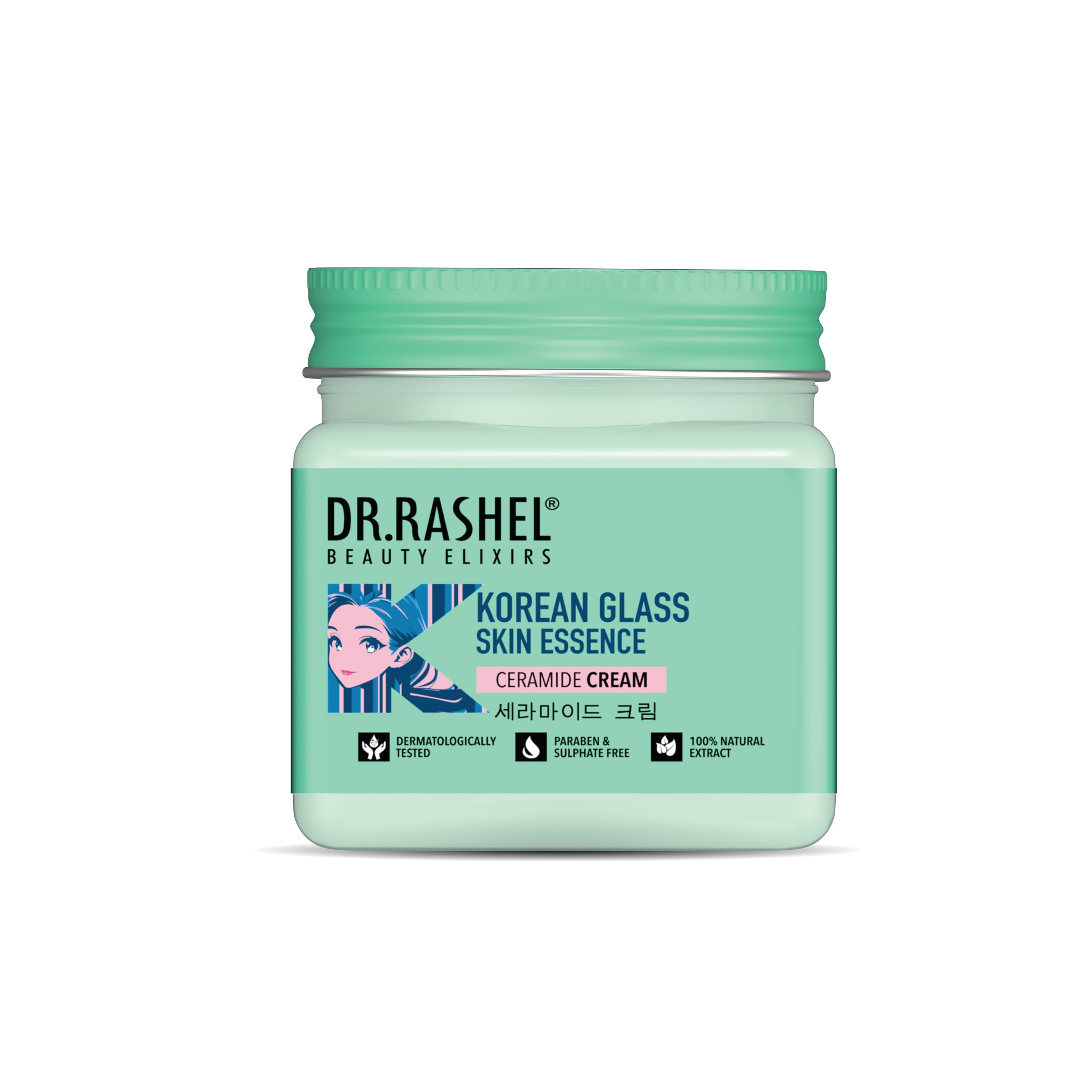 Dr.Rashel Korean Glass Skin Essence Cream 45Ml | Deep Hydration & Brightening Moisturizer | Achieve Smooth, Dewy & Radiant Skin 