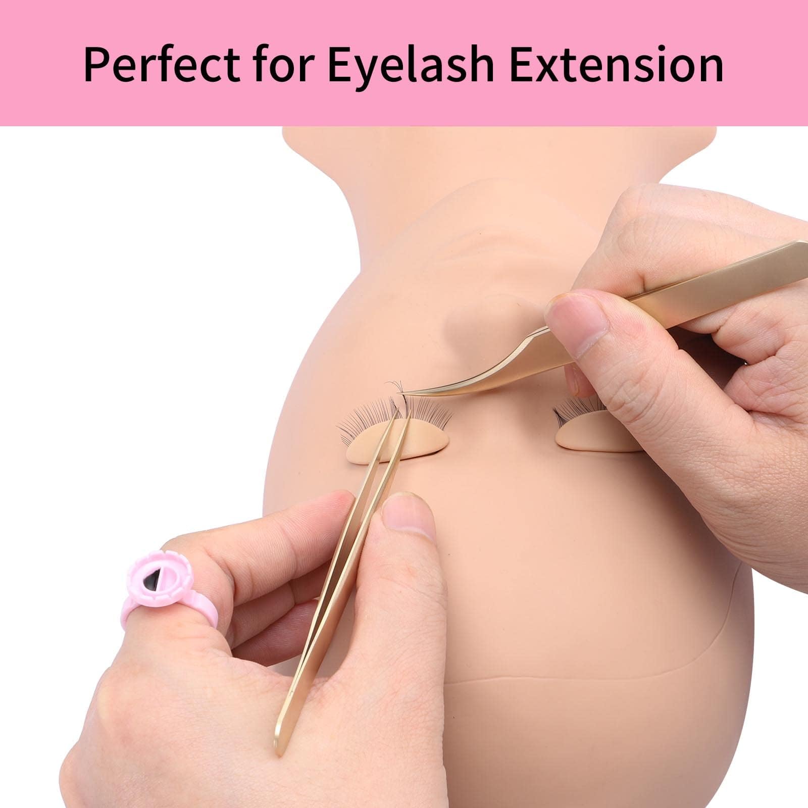 Miuffue Glue Rings For Eyelash Extensions, 150 Pcs Smart Glue Holder Easy Fanning Glue Cups For Volume Lashes, Pink