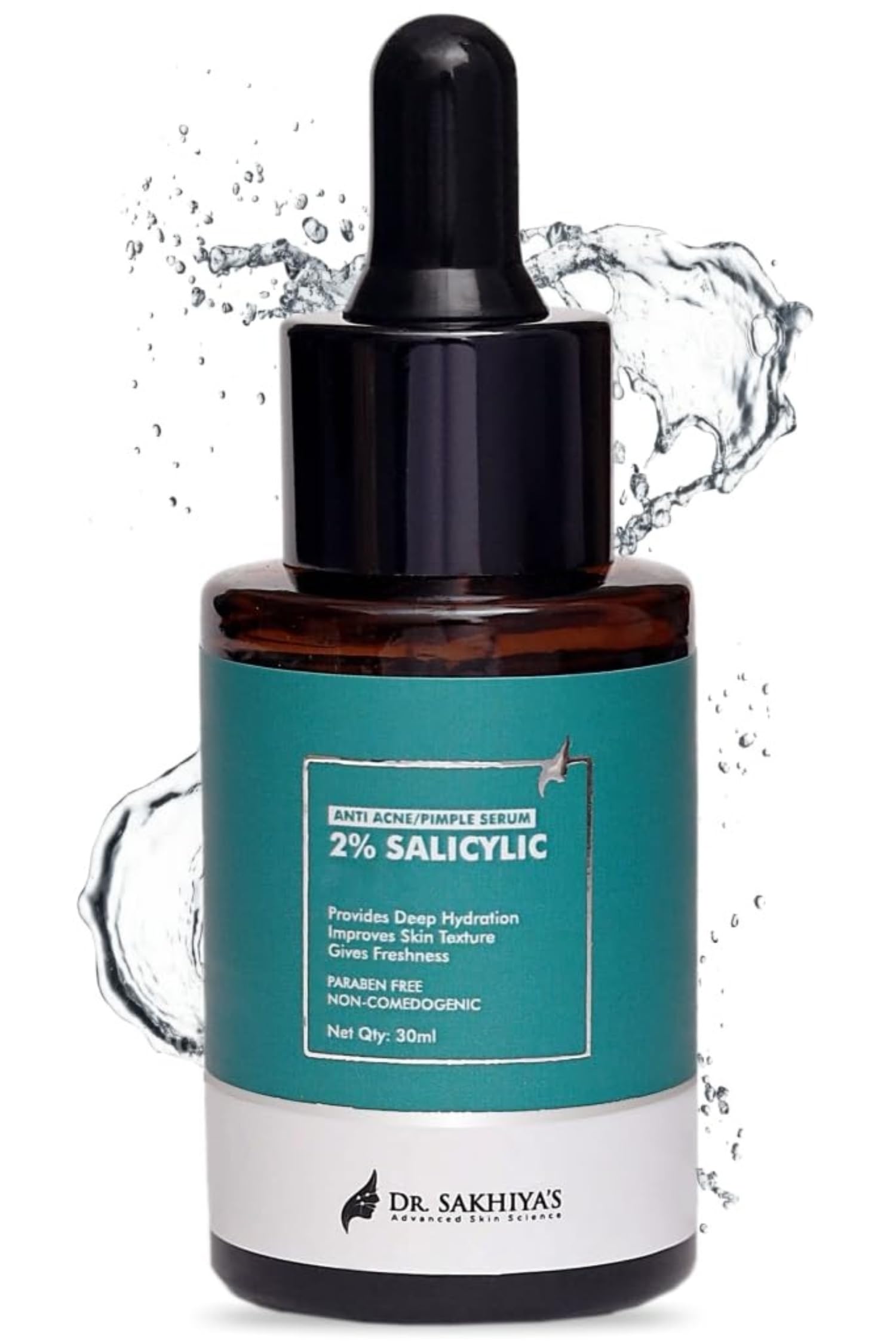 Dr. SakhiyaS 2% Salicylic Acid  Anti Acne/Pimple Face Serum  30Ml(Pack Of 1) / Daily Use Facial Serum/For Acne & Blackheads/F