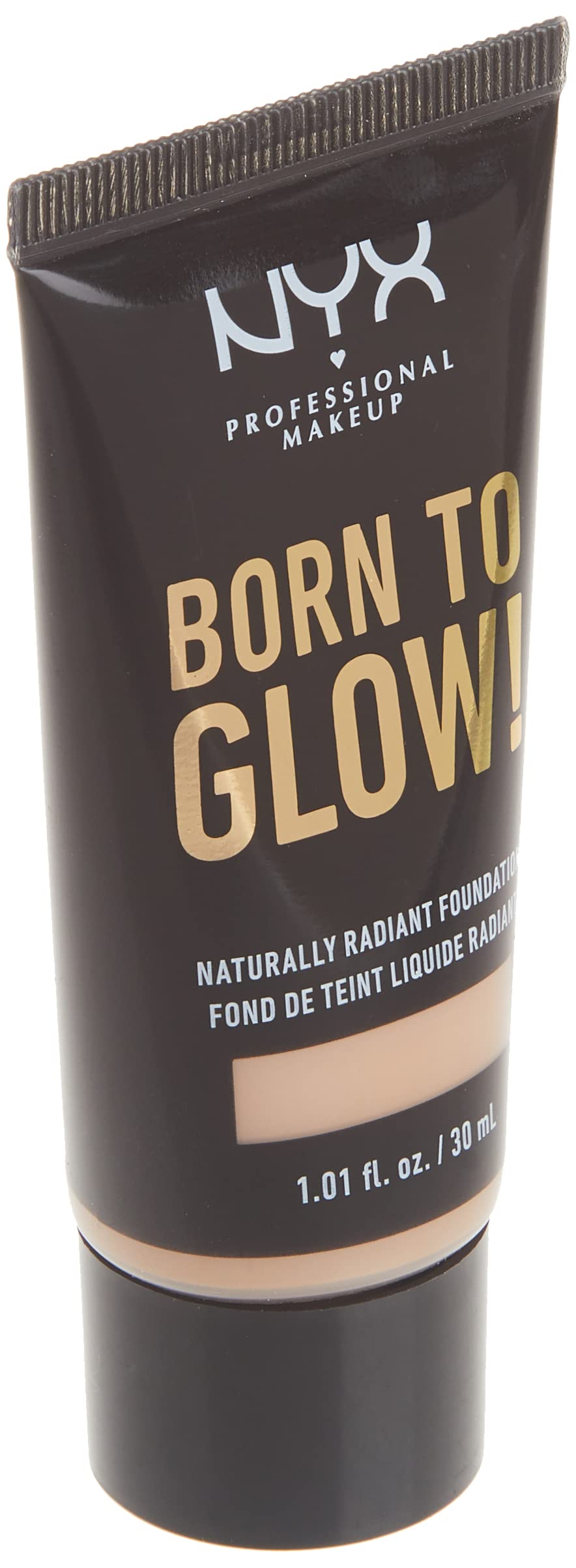 NYX PROFESSIONAL MAKEUP Born To Glow Naturally Radiant Foundation, Medium Coverage - Light