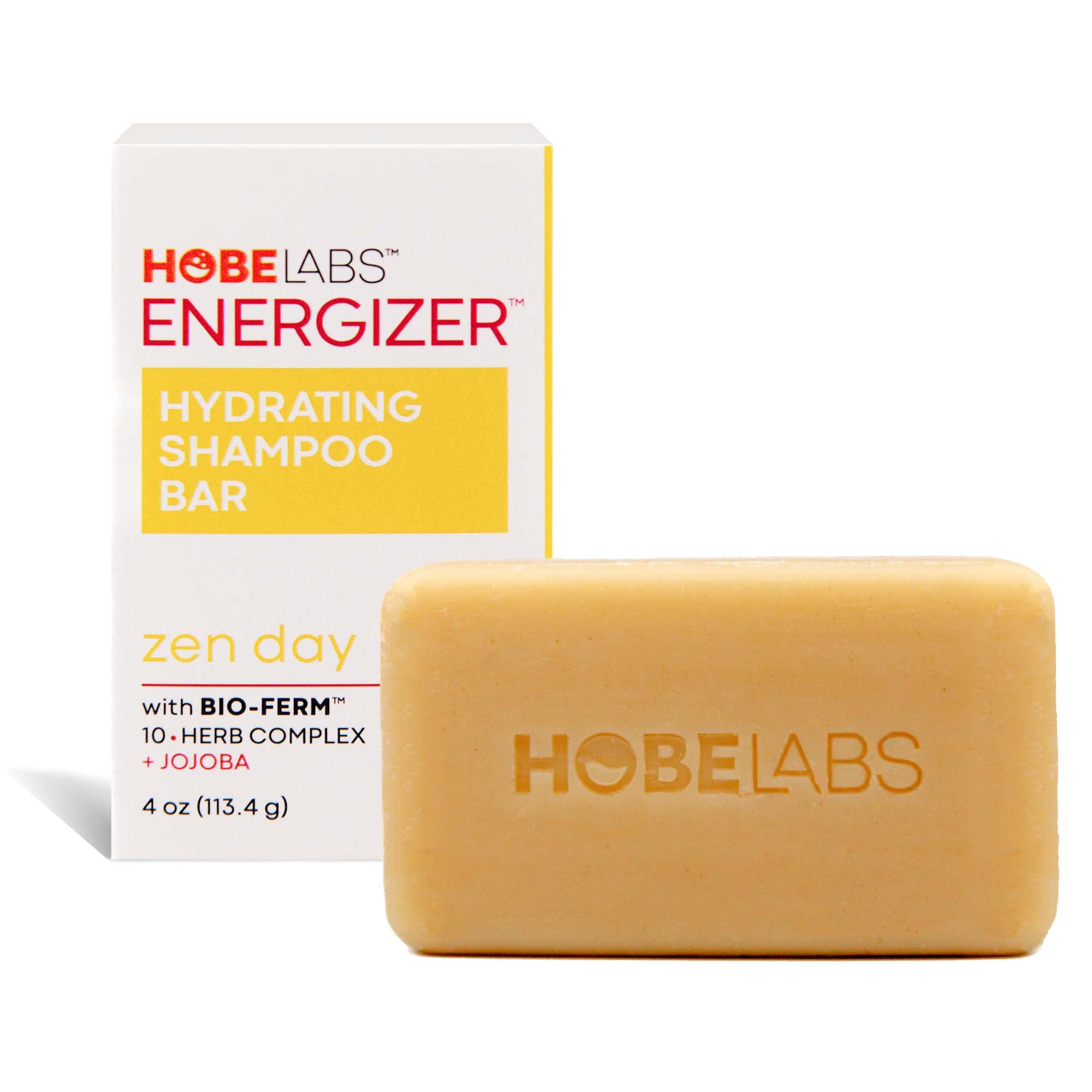 Hobe Labs Zen Day Hydrating Shampoo Bar  Clean & Nourish Your Hair. BioFerm Herbal Complex  Build Strong Hair