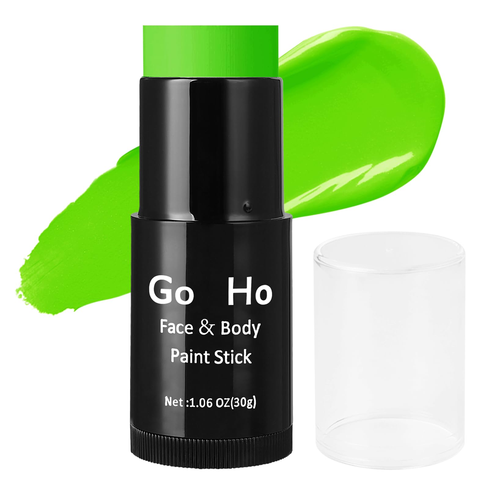 Go Ho Cream-Blendable Light Green Face Paint Stick (1.06 Oz),Full-Coverage Light Green Body Paint Stick For Halloween Cosplay Sf