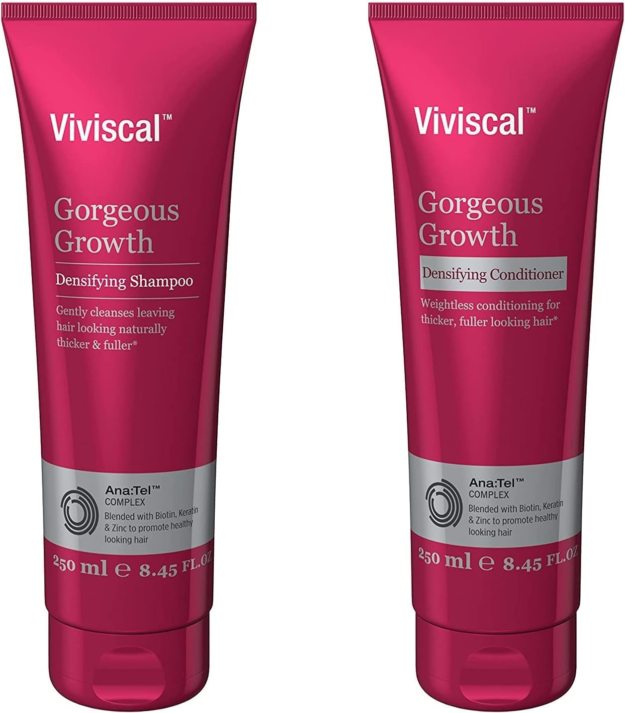 Viviscal Densifying Shampoo and Conditioner 8.45 Oz set, (Package may vary.)