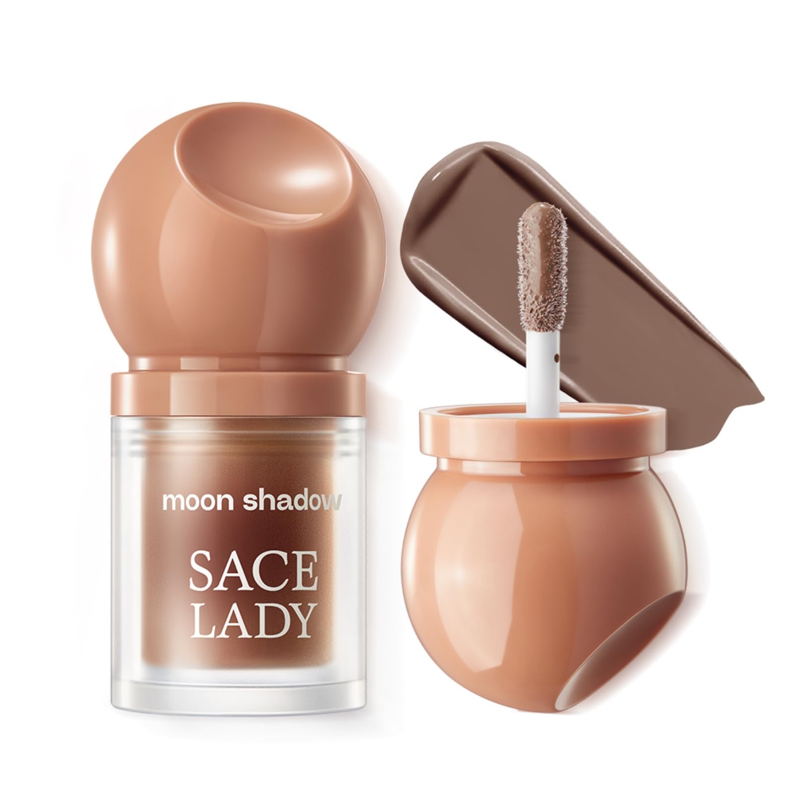SACE LADY Liquid Contour, Blendable & Long Lasting 3D Cream Bronzer Makeup for Face Eyes Lips (Brown Taupe, 0.13Oz)