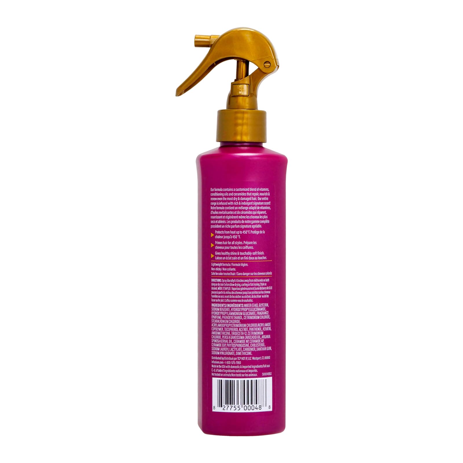 Infusium Repair And Replenish Heat Protector - Nourishing Heat Protection Spray For Hair With Vitamin E And Avocado Oil - Moistu