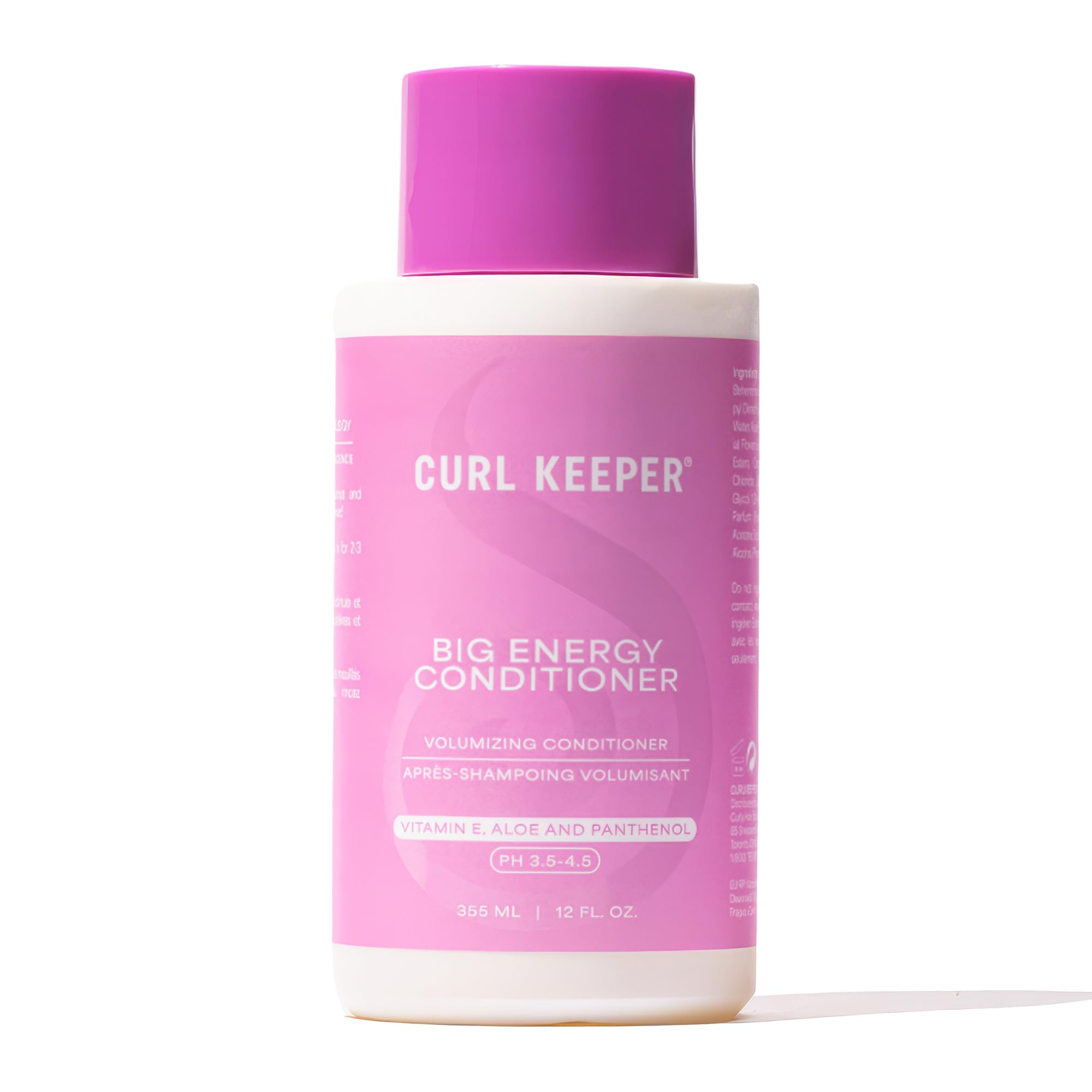 Big Energy Volumizing Conditioner for Curly Hair  Lightweight Daily Hair Conditioner to Boost Volume, Hydrate, and Soften Fine 