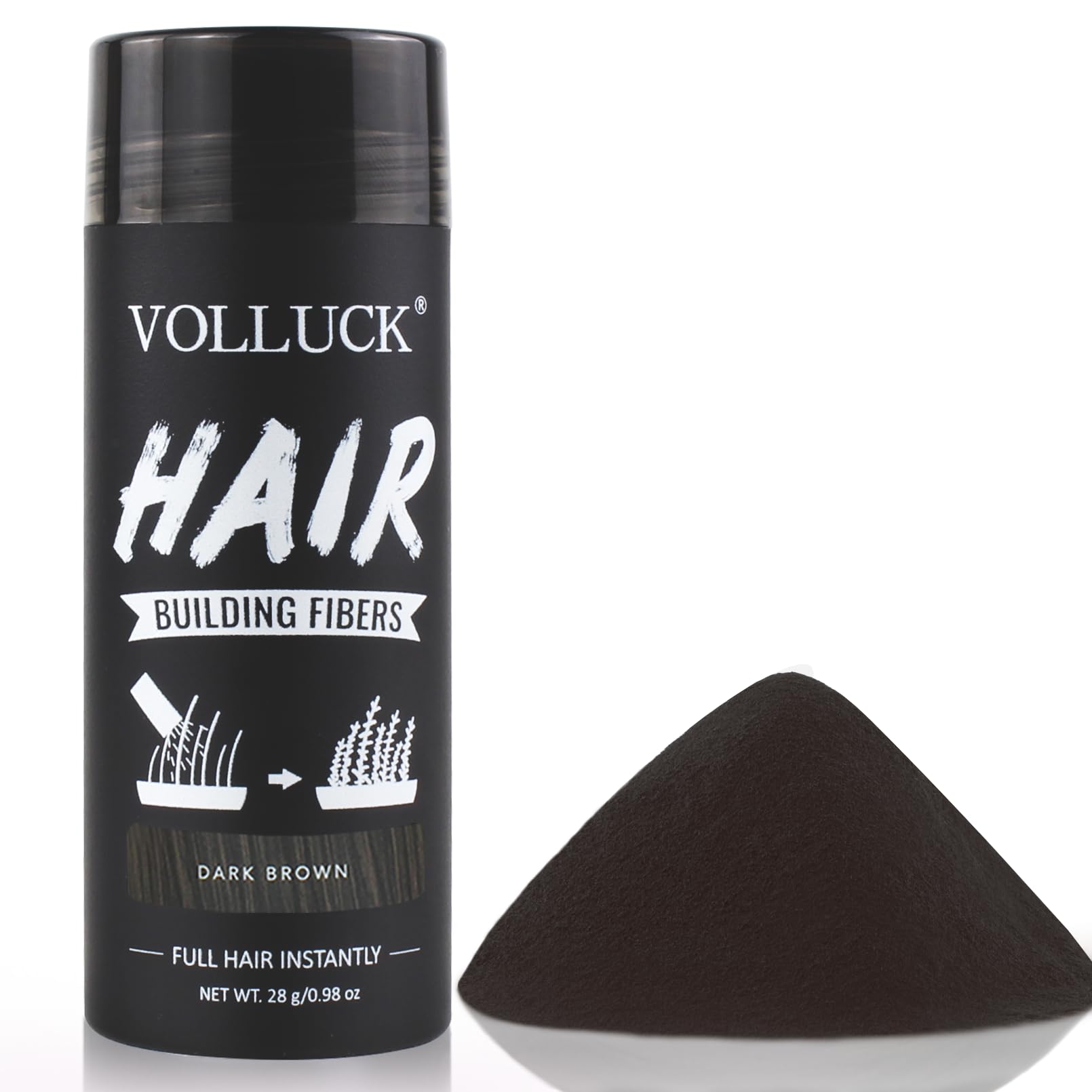 Hair Fibers for Thinning Hair Illusion Hair Fibers Instantly Conceal & Thicken Thinning or Balding Hair Areas, for Men&Women