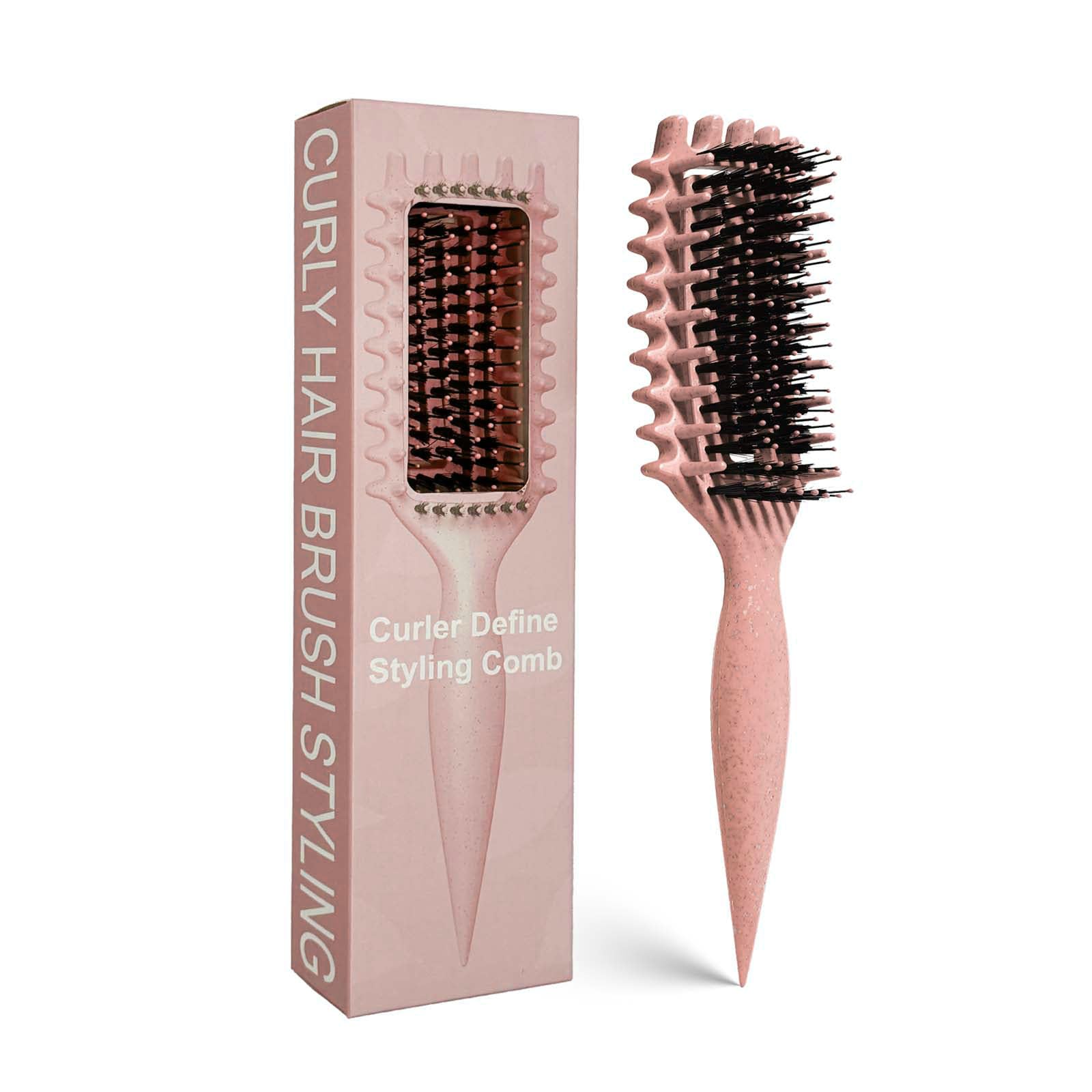 Curly Hair Brush Candybrush Curl Defining Brush for Detangling Shaping and Defining Curls for Women, Men, Wet & Dry Hair (Matte 