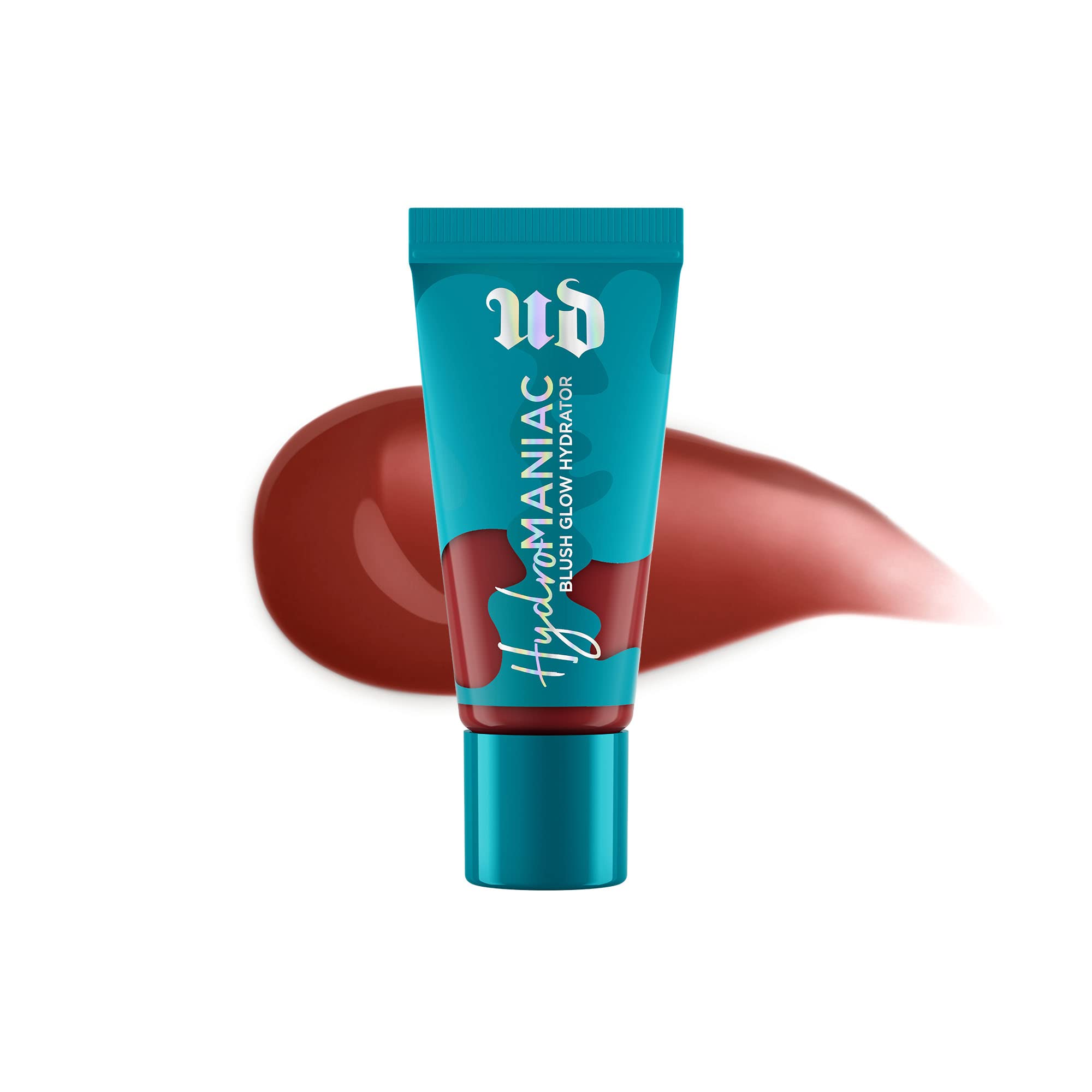 Urban Decay Hydromaniac Dewy Liquid Blush (Rebellious - Burnt Terracotta), Long-Lasting & Buildable Plumping Cheek Tint with 24H