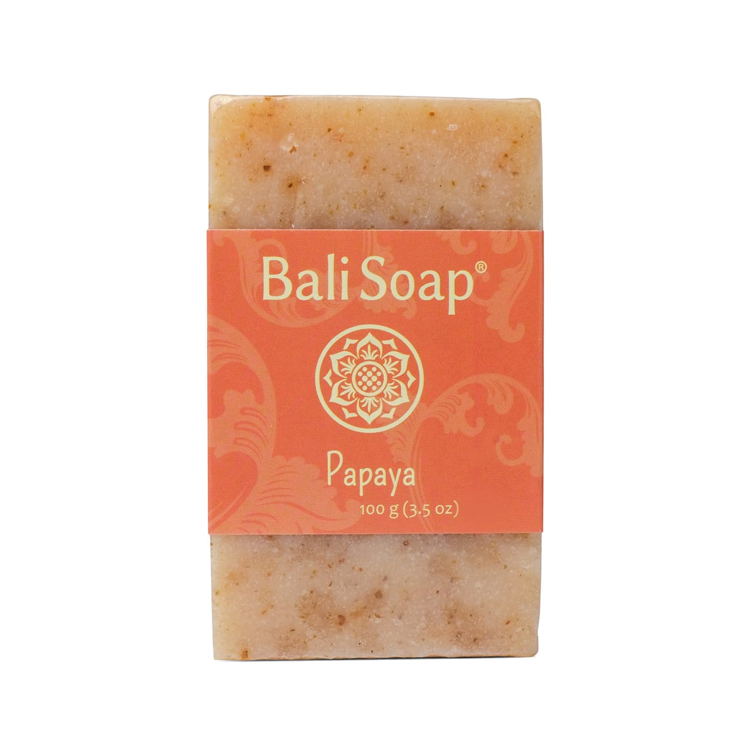 Bali Soap - Papaya Natural Soap - Bar Soap For Men & Women - Bath, Body And Face Soap - Vegan, Handmade, Exfoliating Soap - 3 Pa