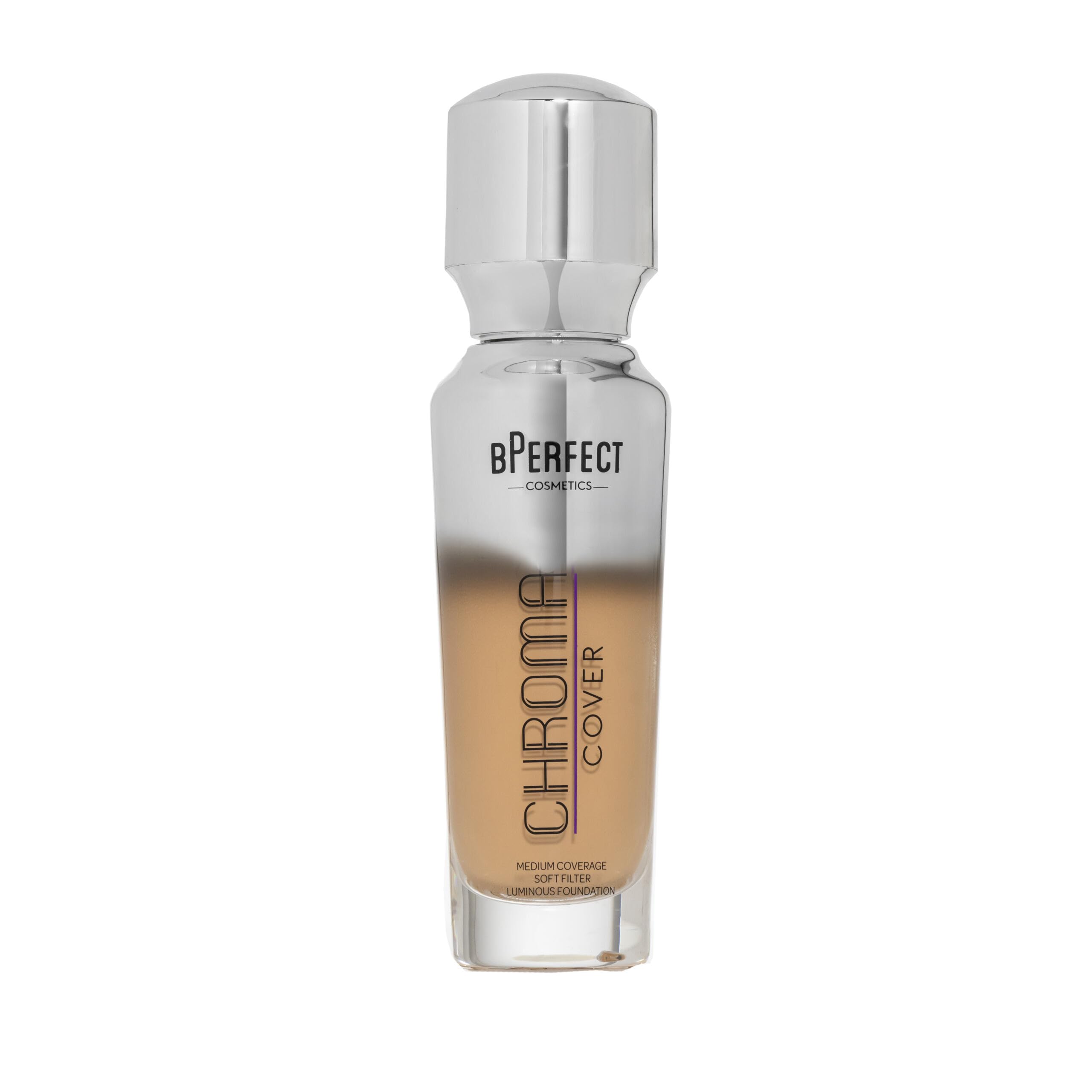 BPerfect Chroma Cover Luminous Foundation - Radiant Filter Finish, Buildable Coverage - Shade 21 - N6 Medium-Deep Neutral Golden
