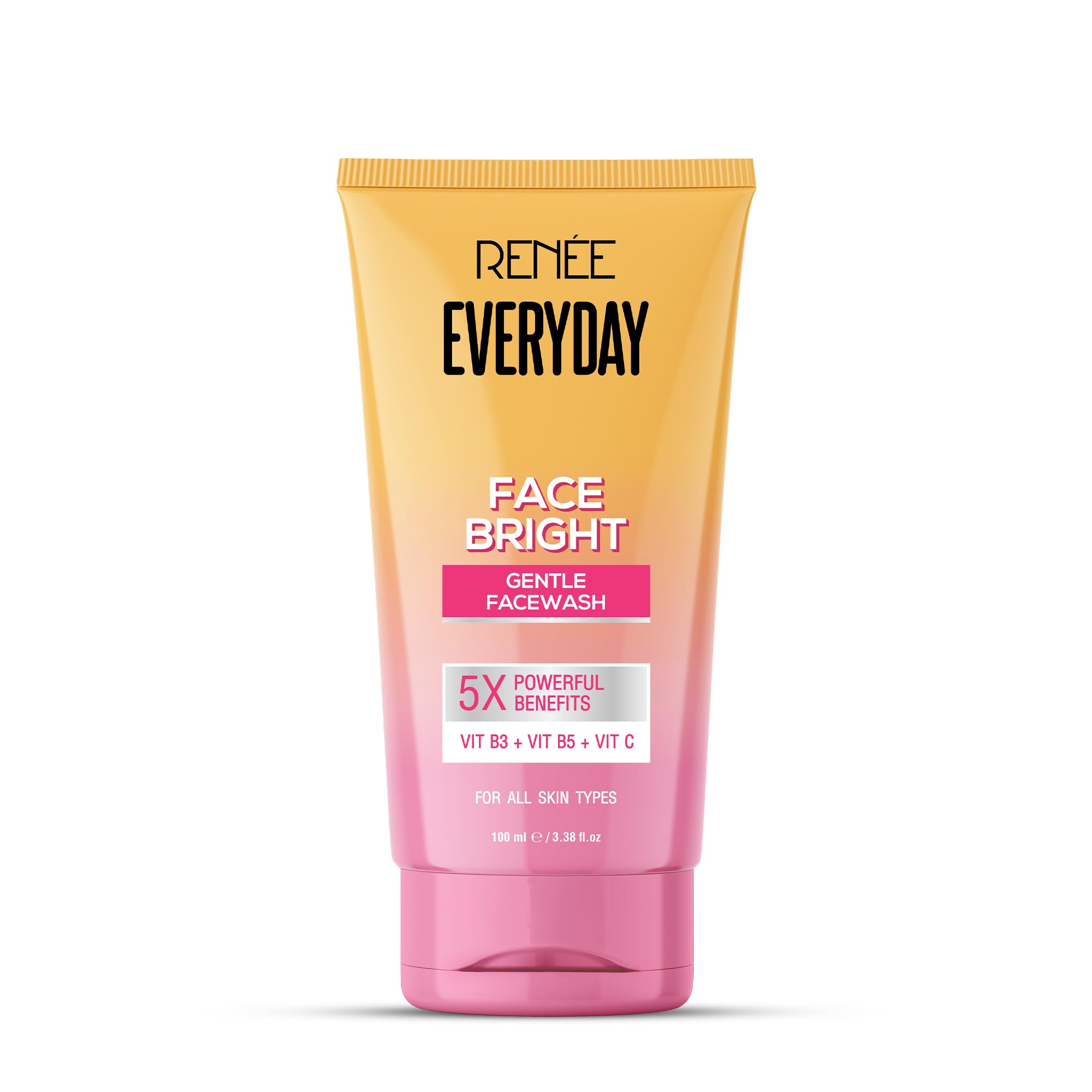 Renee Everyday Face Bright Gentle Face Wash For Fresh, Clean Skin | Hydrates, Brightens Skin, Reduces Oil | With Vitamin B3, B5,