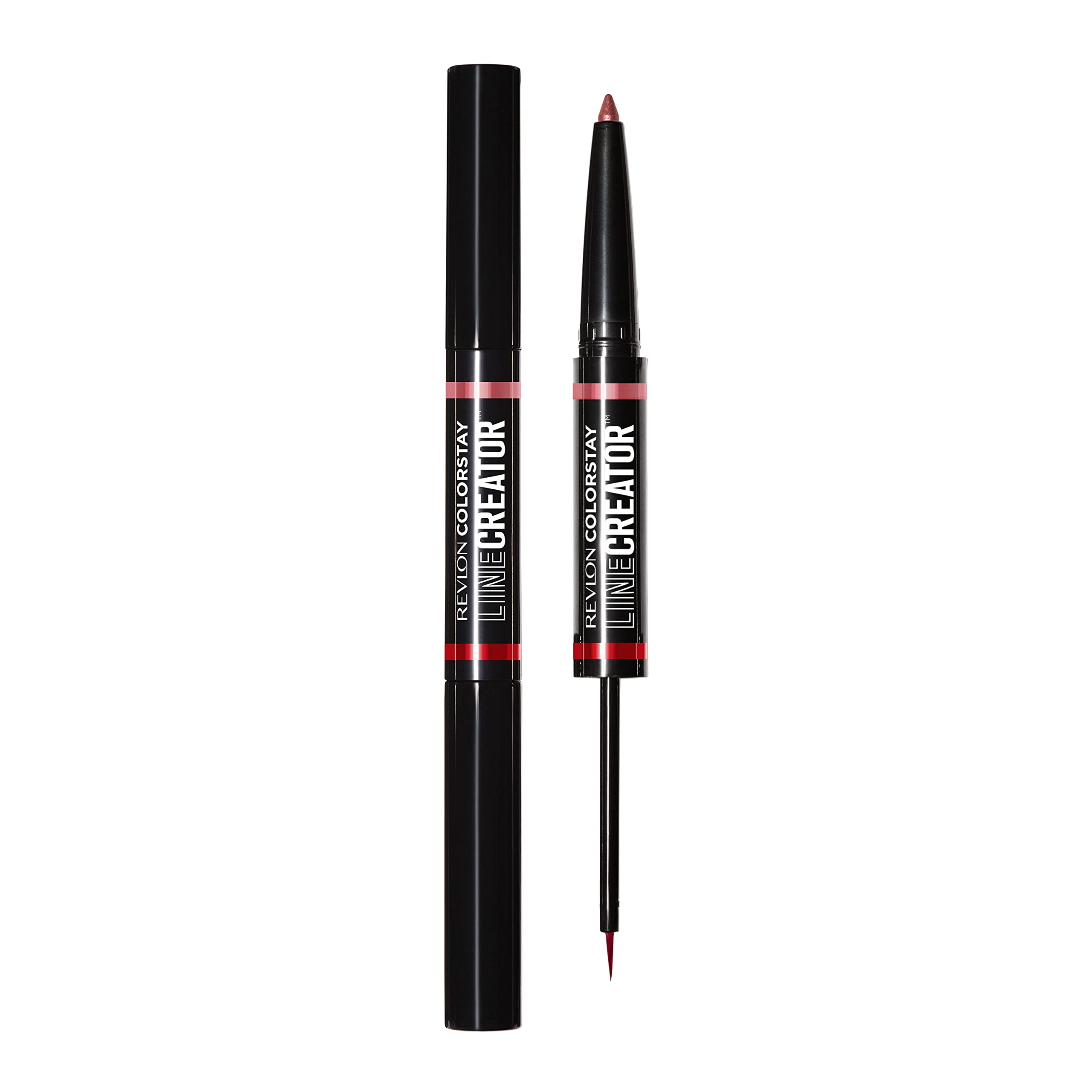 Revlon Liquid Eyeliner & Smoky Kohl Pencil, Colorstay Line Creator Eye Makeup, Waterproof & Transferproof, 153 She'S On Fire, 0.