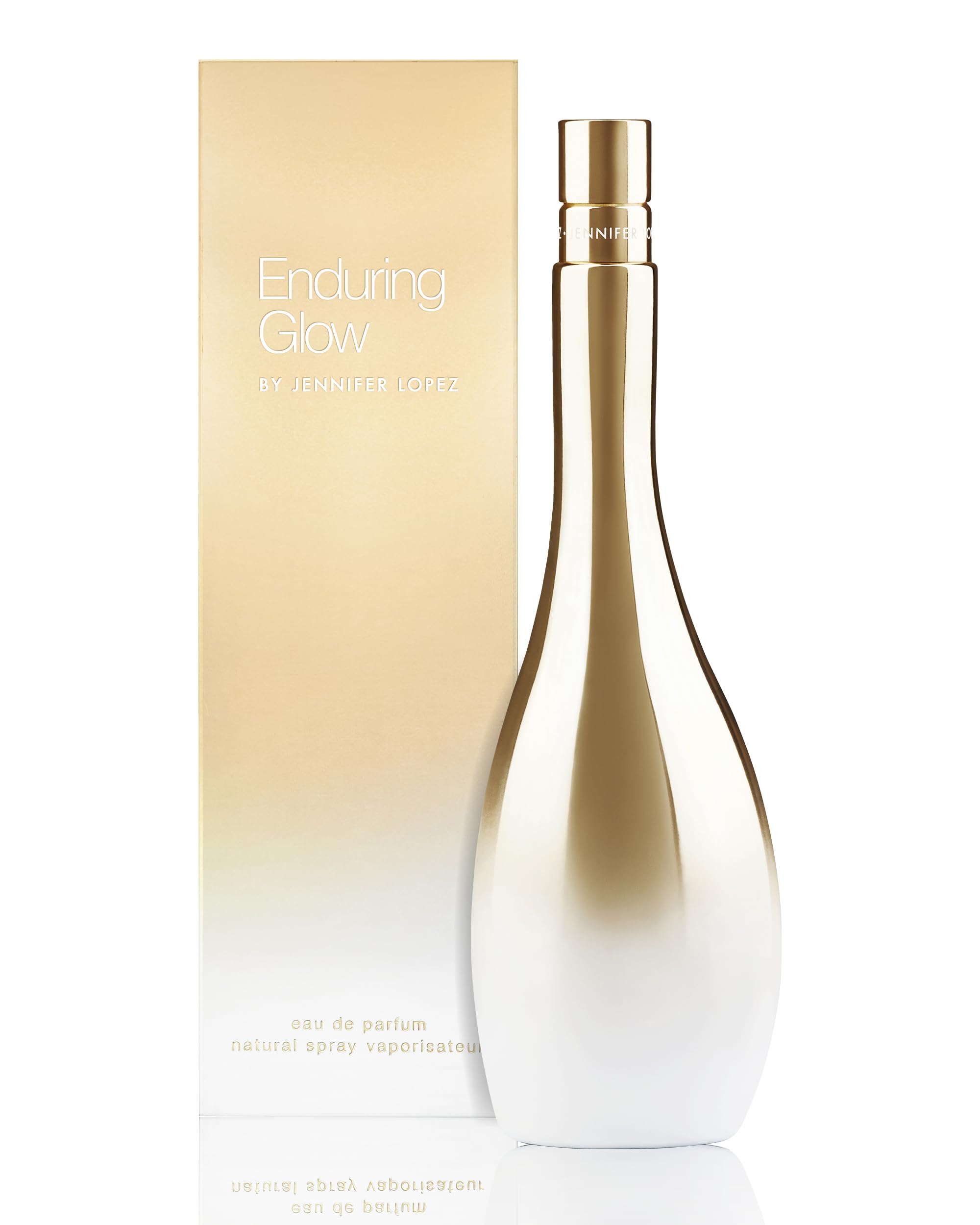 Jennifer Lopez Enduring Glow Eau De Parfum Spray, Iconic Shaped Gold Metalized Bottle, 10 Fl Oz (30 Ml)