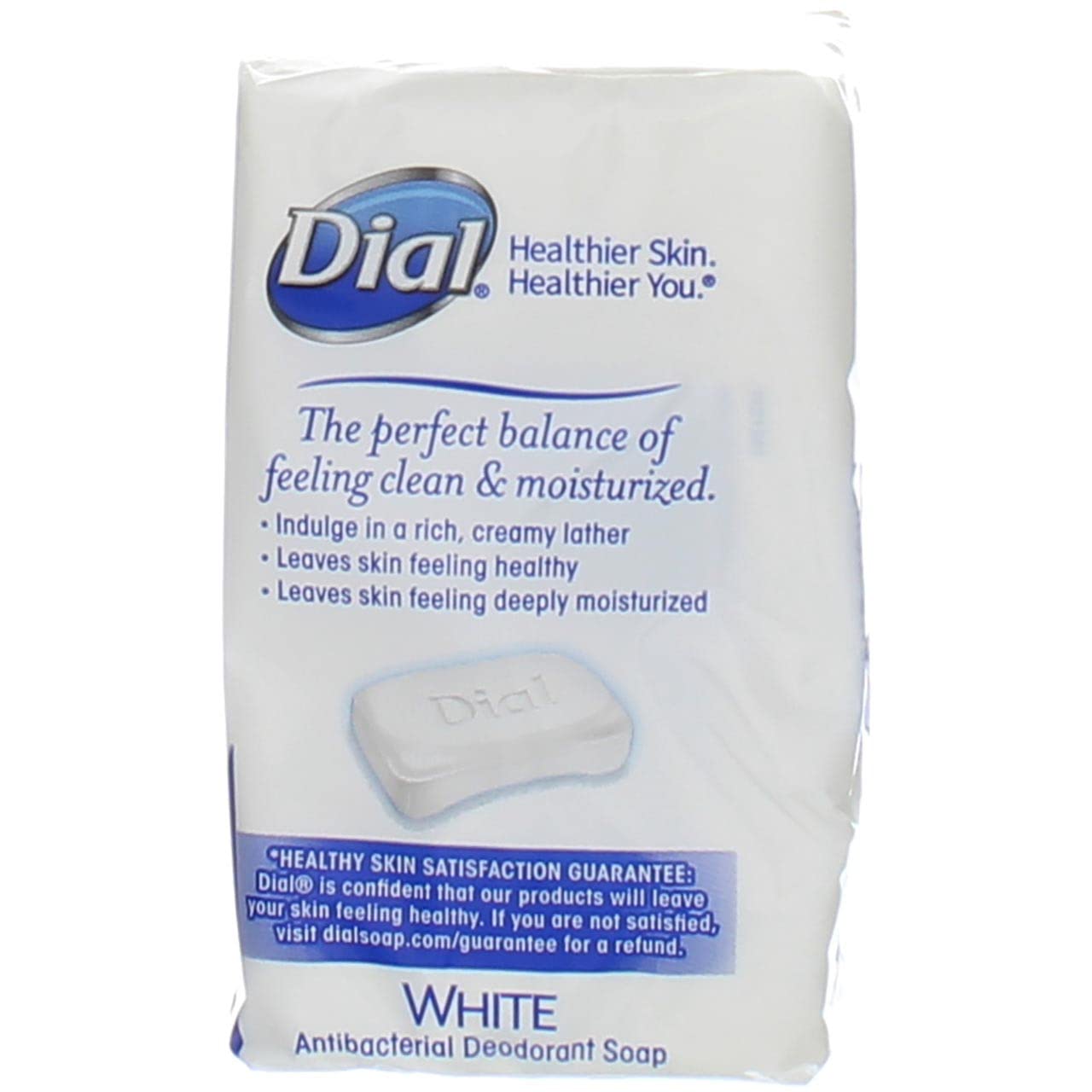 Dial Antibacterial Deodorant Bar Soap, 4 Oz Bars, White, Pack Of 12