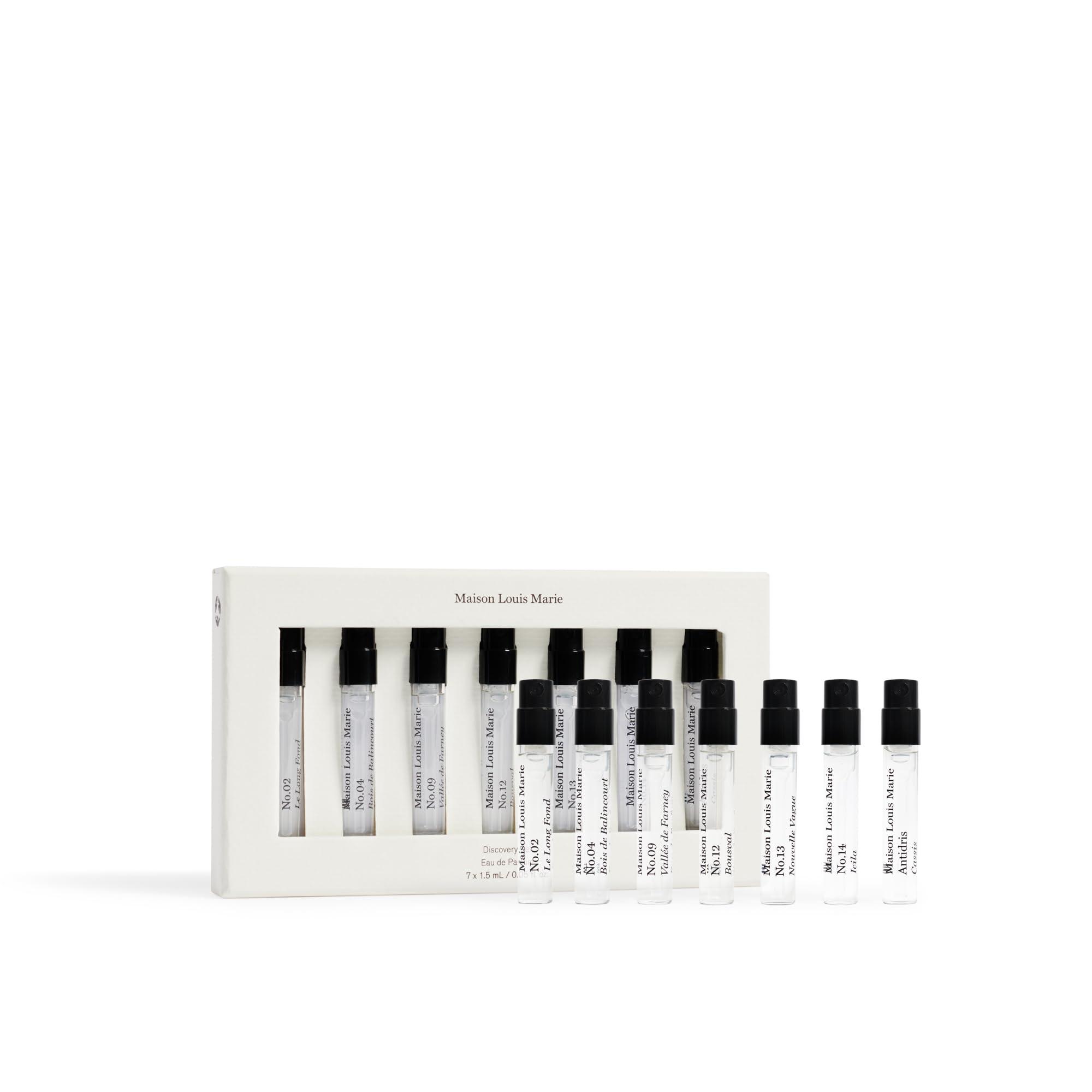 Maison Louis Marie - Natural Eau de Parfum Spray 7-Piece Discovery Set | Luxury Clean Beauty + Non-Toxic Fragrance (0.05 fl oz |