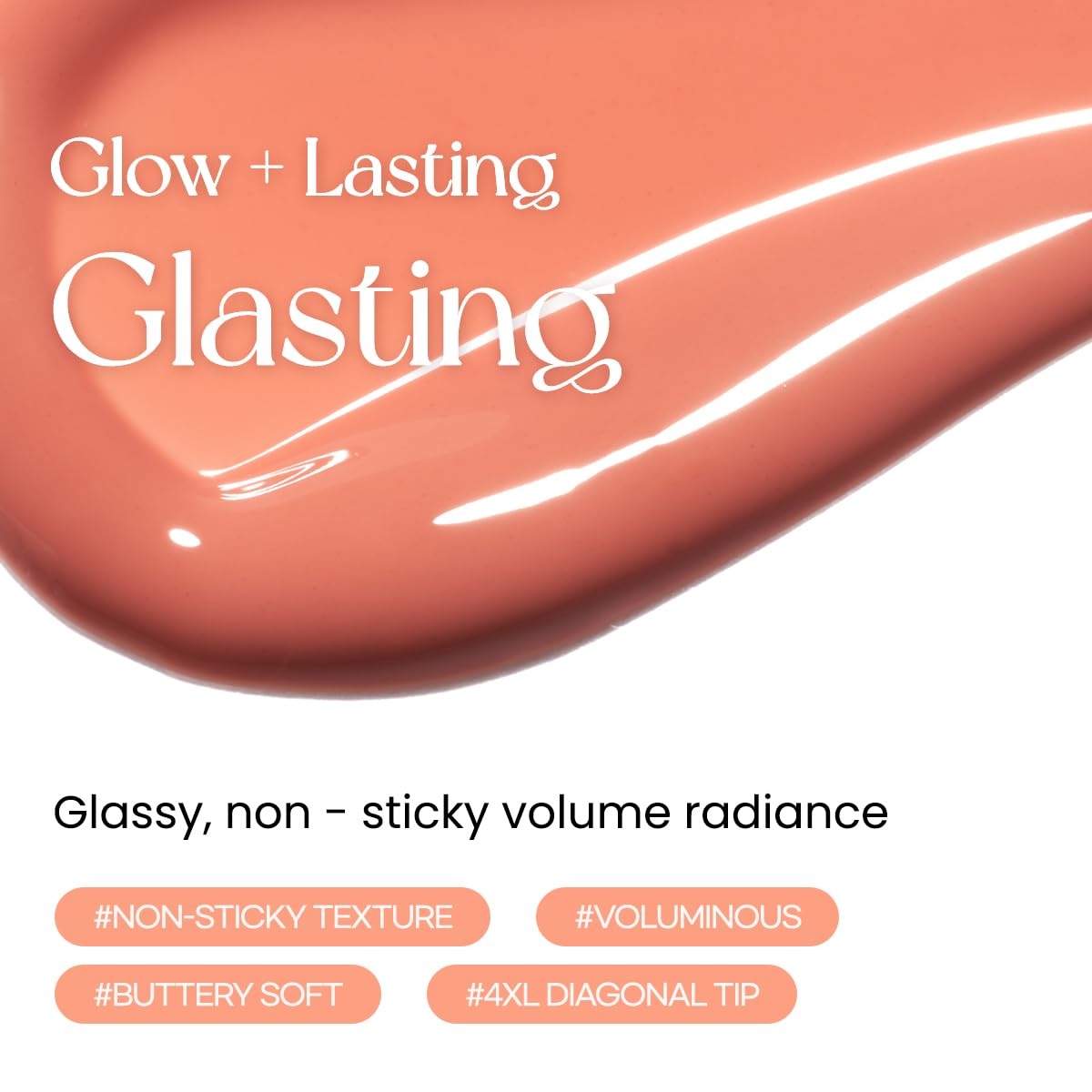 Peripera Ink Glasting Lip Gloss | Non-Sticky, High-Shine, 4XL Wand For Easy Application, Comfortable, Plumping, Fuller-Looking L