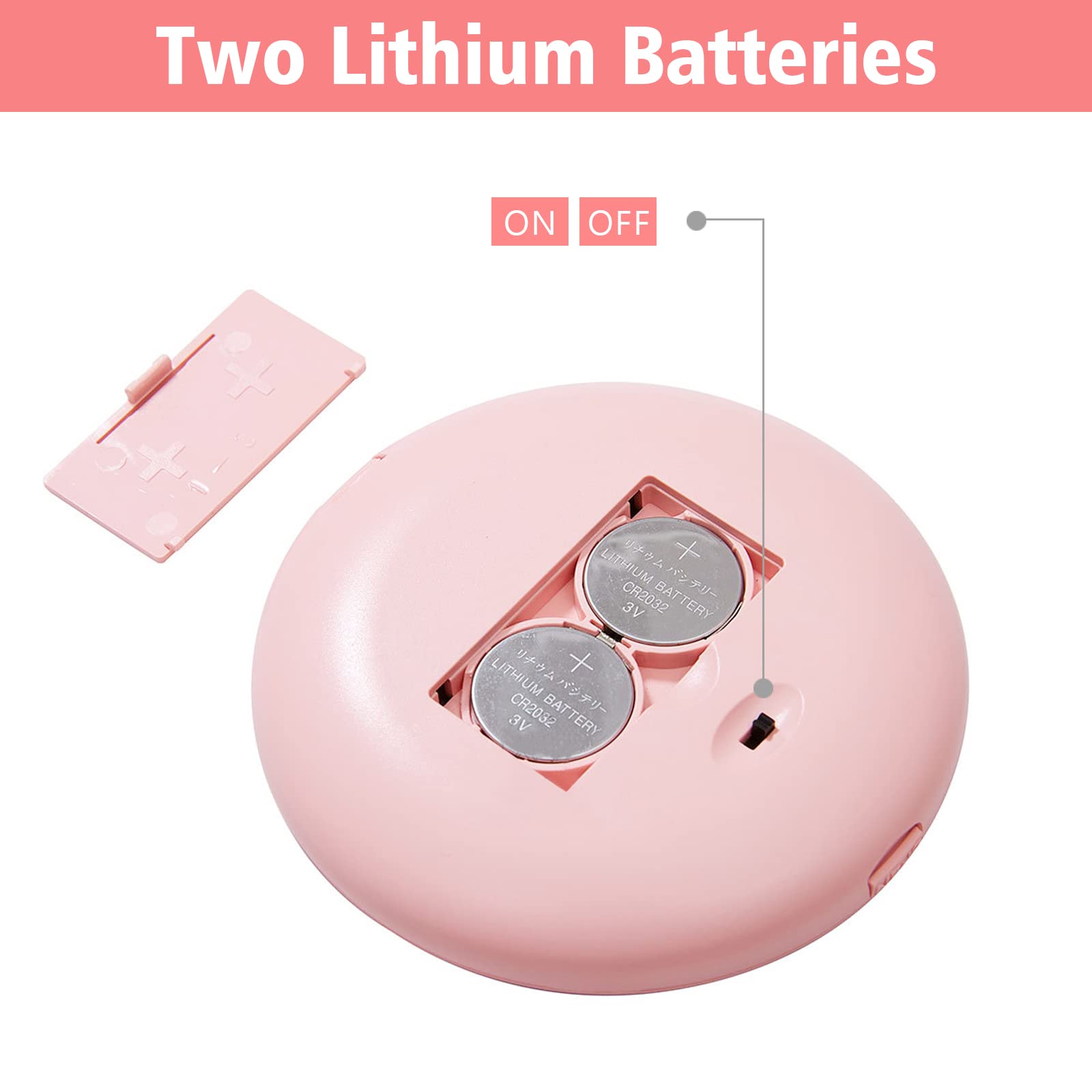 Wobsion Compact Mirror With Light, 1X/10X Magnification Travel Makeup Mirror, Handheld 2-Sided Mirror, Compact Mirror For Purses