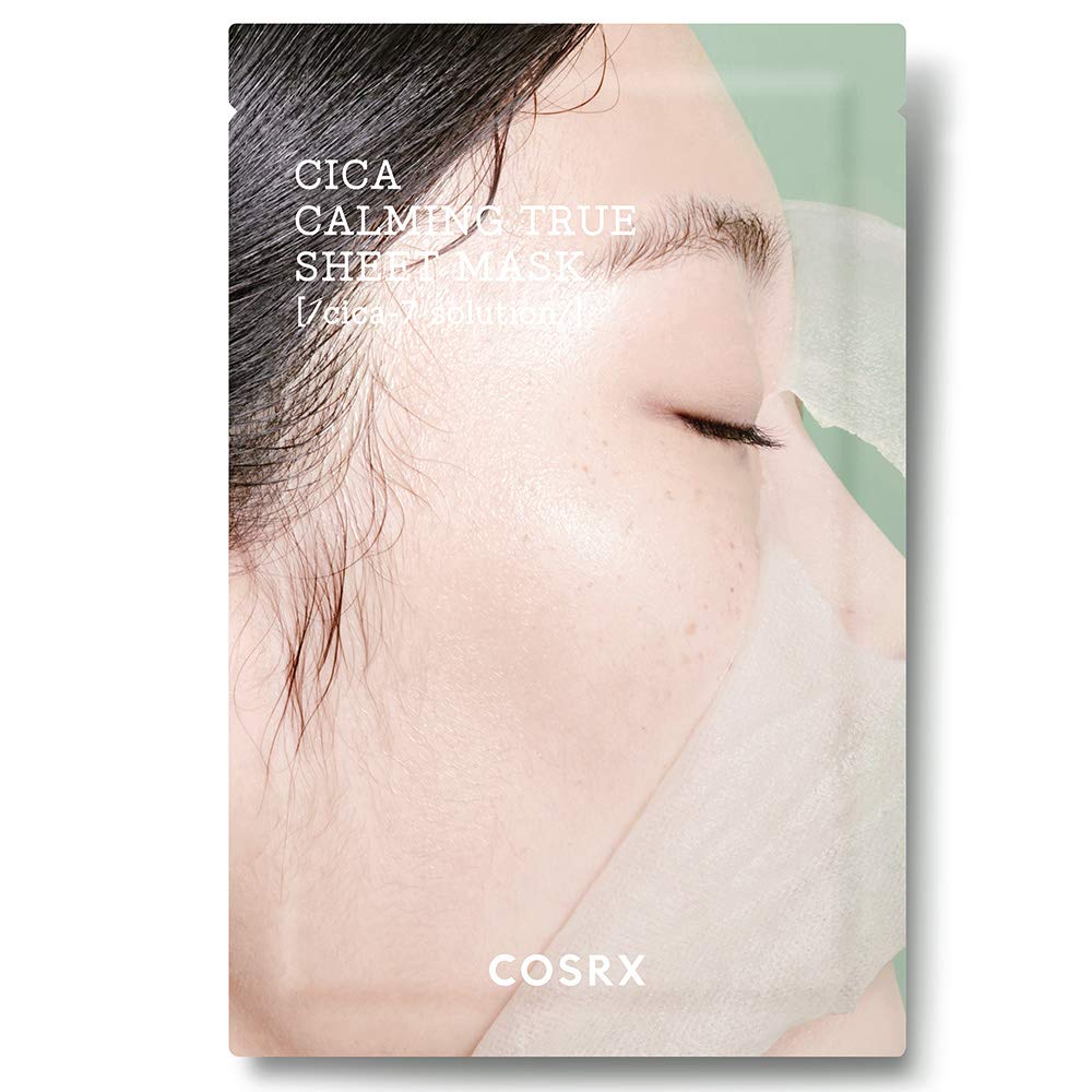 Cosrx Cica Calming True Sheet Mask, 21Ml/0.71 Fl.Oz, Centella Face Mask With Centella Asiatica, Lightweight Finish, Parabens Fre
