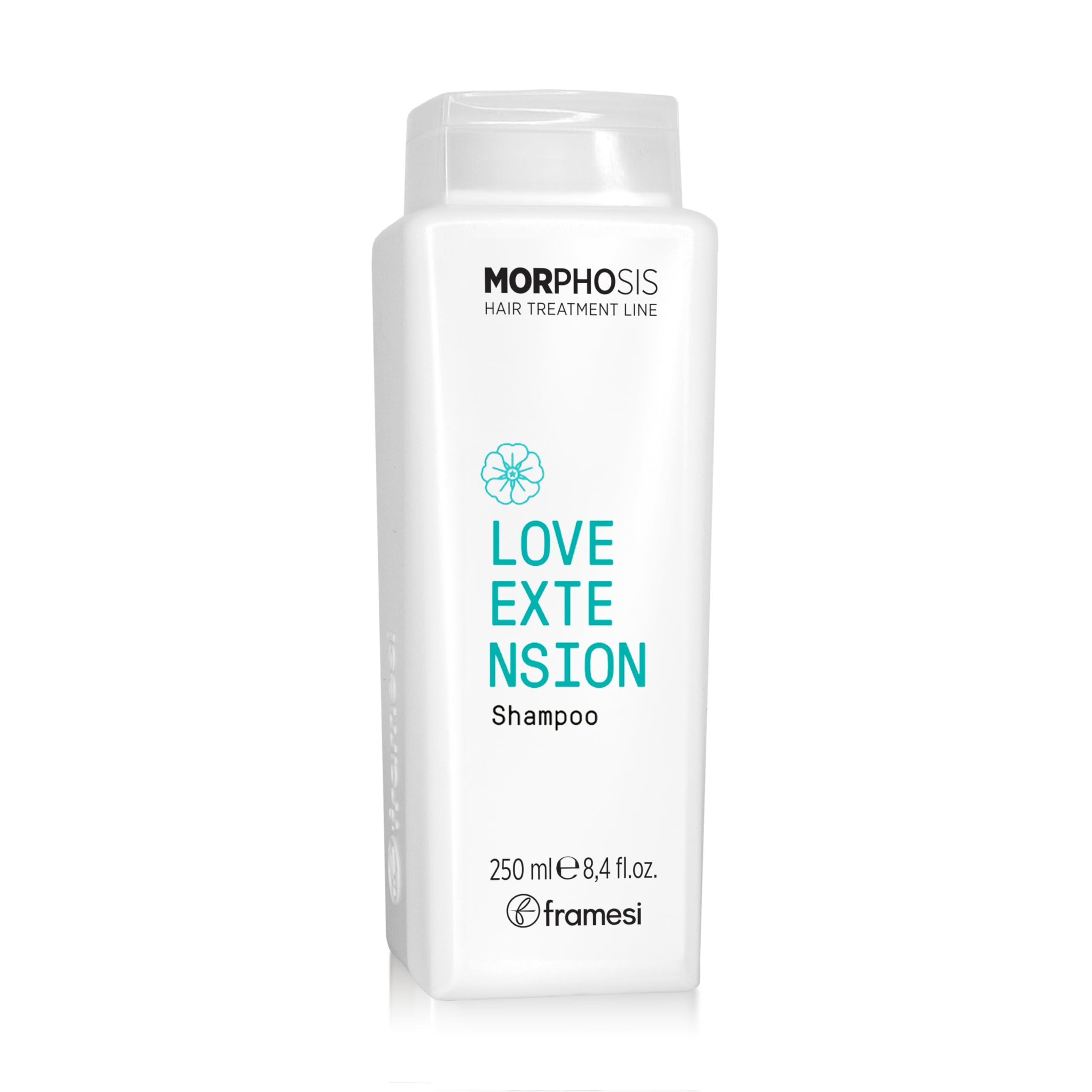 FRAMESI Morphosis Love Extension Shampoo 8.4 fl oz, Shampoo for Hair Extensions and Wigs, Natural Ingredients, Gently Cleanses a