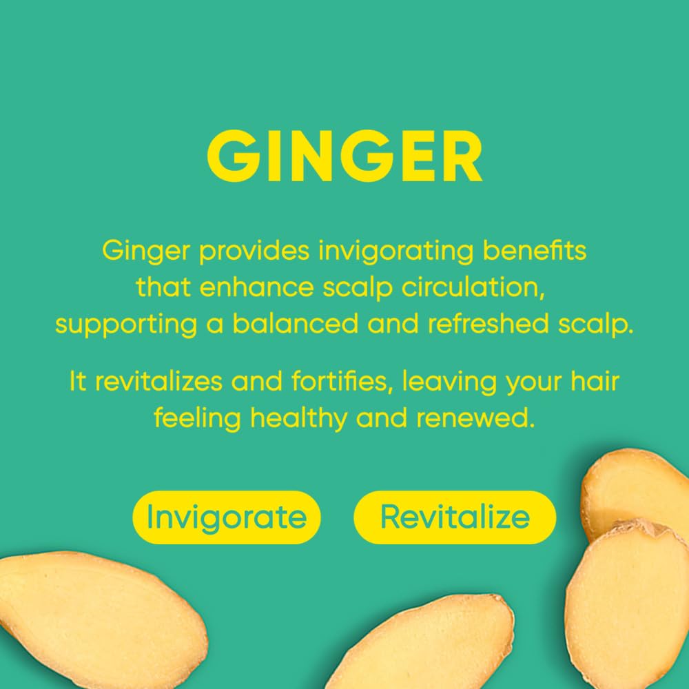 Mars Made Ginger Shampoo Bar 2.0 - Hydrating & Moisturizing Natural Hair Soap Bar Shampoo For Hair Vitality & Scalp Nourishment