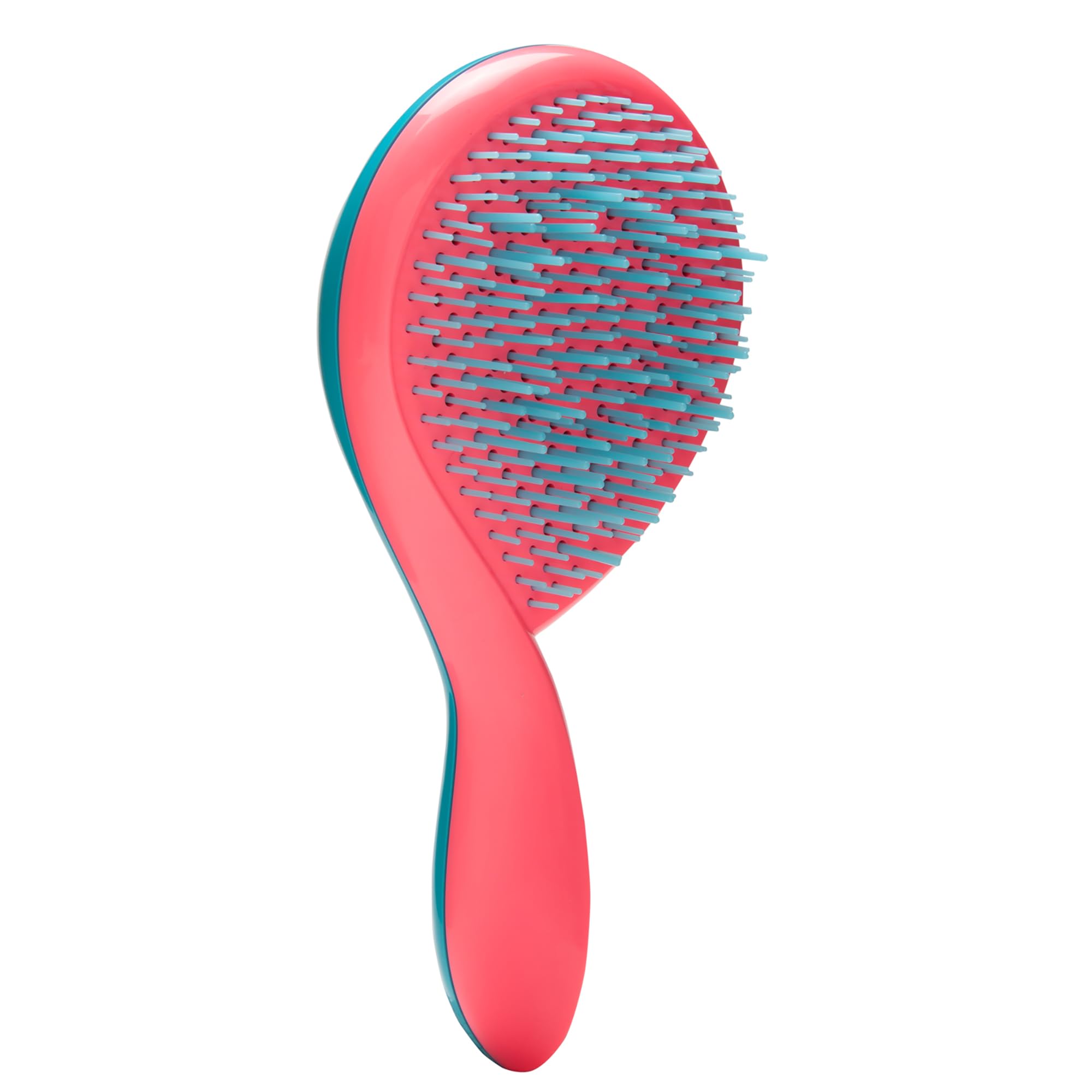 Michel Mercier The Girlie Detangle Brush - Painless Detangling Brush - Easy Grip Hair Brush Design - Thick and Curly Hair - Turq