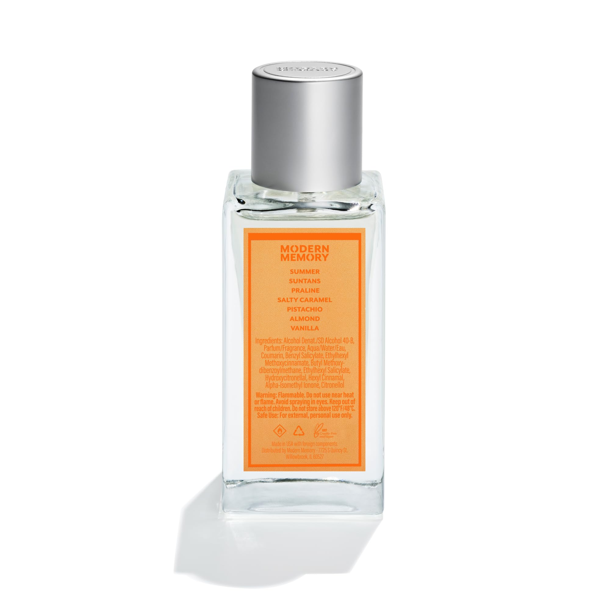 Brazilian Summertime Eau De Parfum For Women, Notes Of Pistachio & Lemon, Safe For Sensitive Skin, Luxury Fragrance By Modern Me