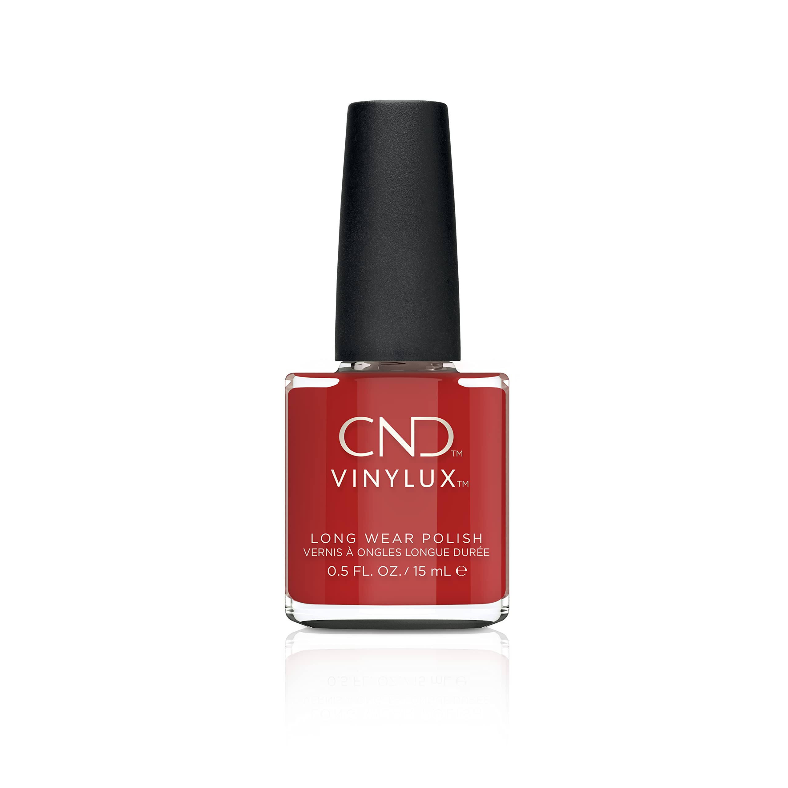 cND Vinylux Longwear Nail Polish, chip Resistant color, #364 Devil Red 05 Fl Oz (Pack of 1)