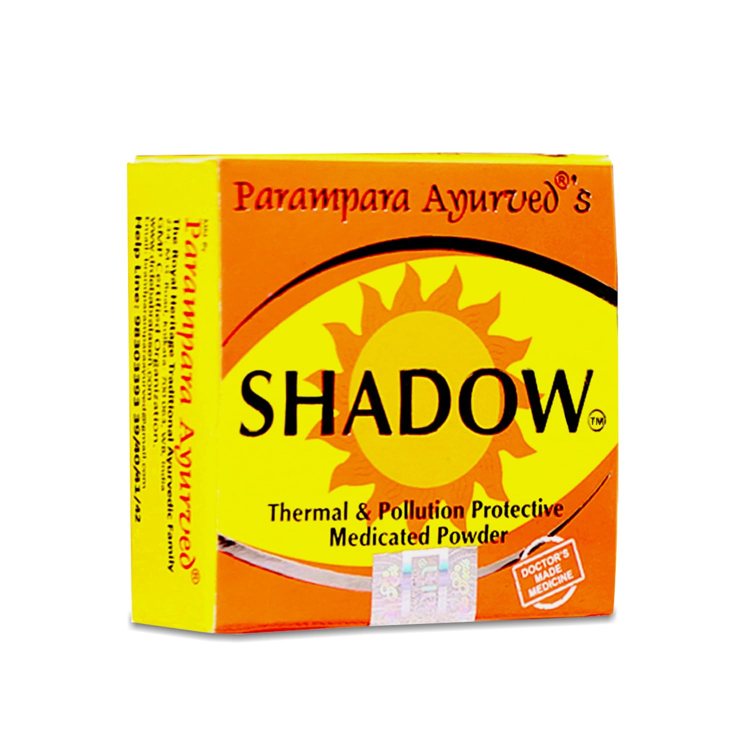 Parampara Ayurved Shadow Medicated Powder | Thermal & Pollution Protective Face Powder With Arjuna, Yava, Guruchi & Kaolin | Dai