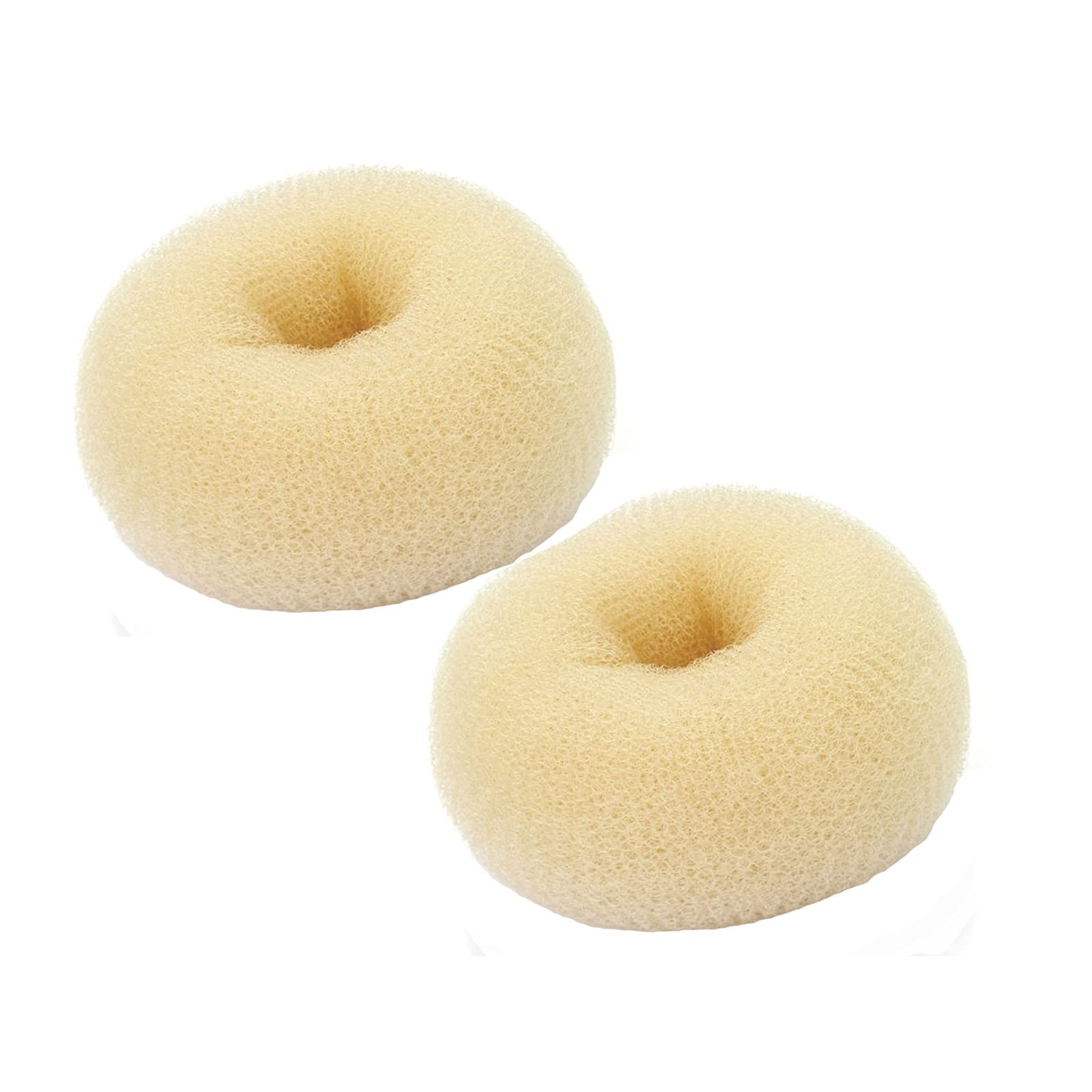 Extra Hair Donut Bun Maker Blonde for Kid, Ring Style Bun, 2PCS Chignon Hair Small Doughnut Shaper for Short and Thin Hair (Smal