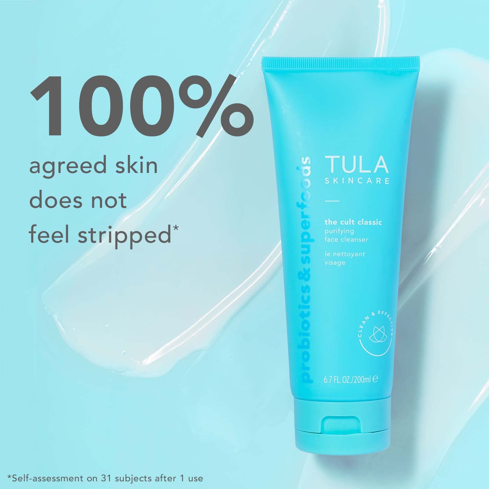 TULA Skin Care Cult Classic Purifying Face Cleanser - Supersize, Gentle and Effective Face Wash, Makeup Remover, Nourishing and