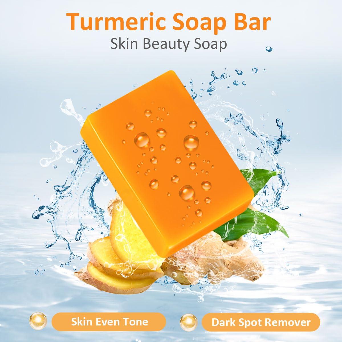 Hoyehola Kojic Acid Turmeric Soap Bar - Dark Spot Remover For Face Even Skin Tone, Moisturizing & Nourishing Natural Ingredients