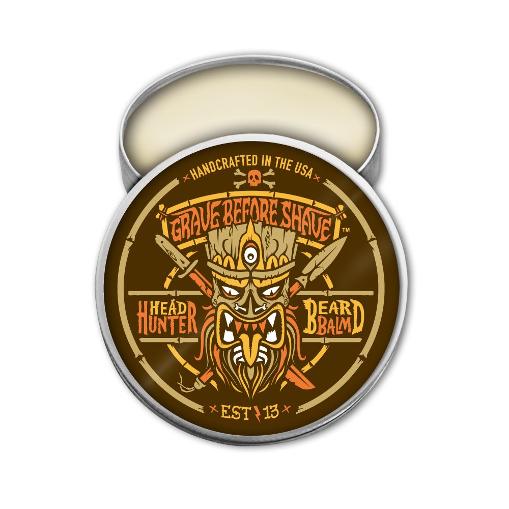 Grave Before Shave Head Hunter Beard Balm (Tropical Summer Aroma) (2 Oz.)