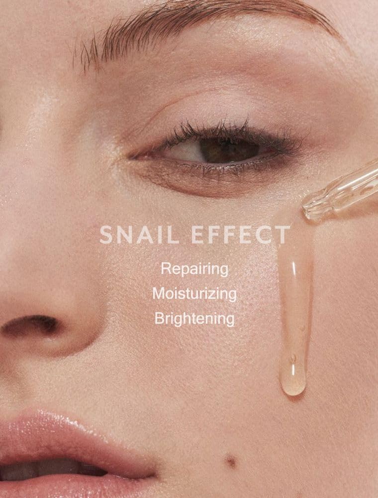 MIZON Snail Repair Intensive Ampoule, Snail Mucin with Hyaluronic Acid, Vitamin E, Adenosine, Wrinkle Care, Elasticity Booster,