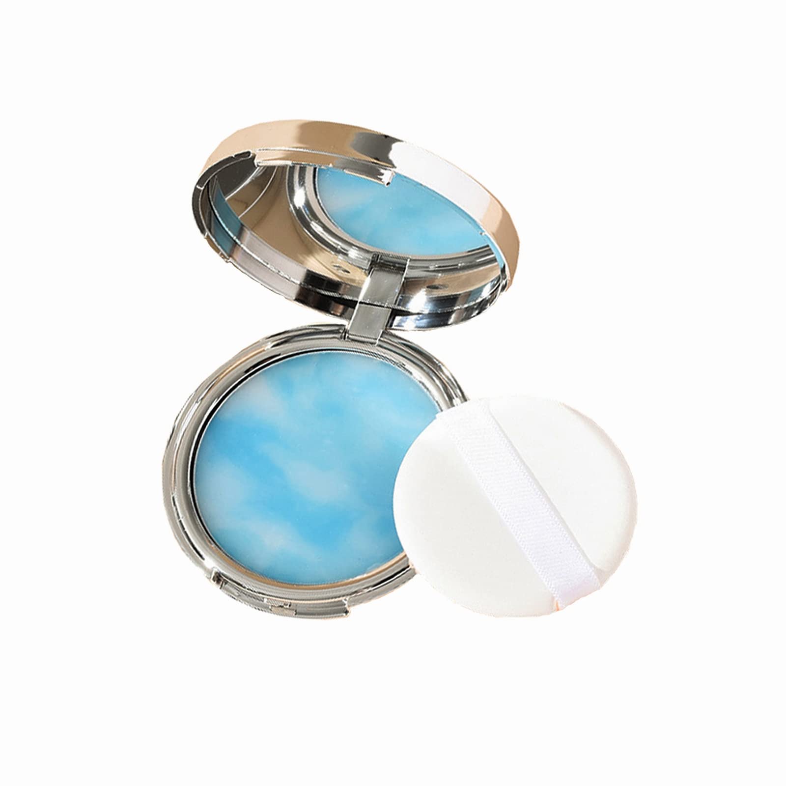 Oil Control Face Pressed Powder, Jelly Pressed Powder Face Makeup Setting Powder, Powder Free Delicate And Skin-Friendly, Flawle