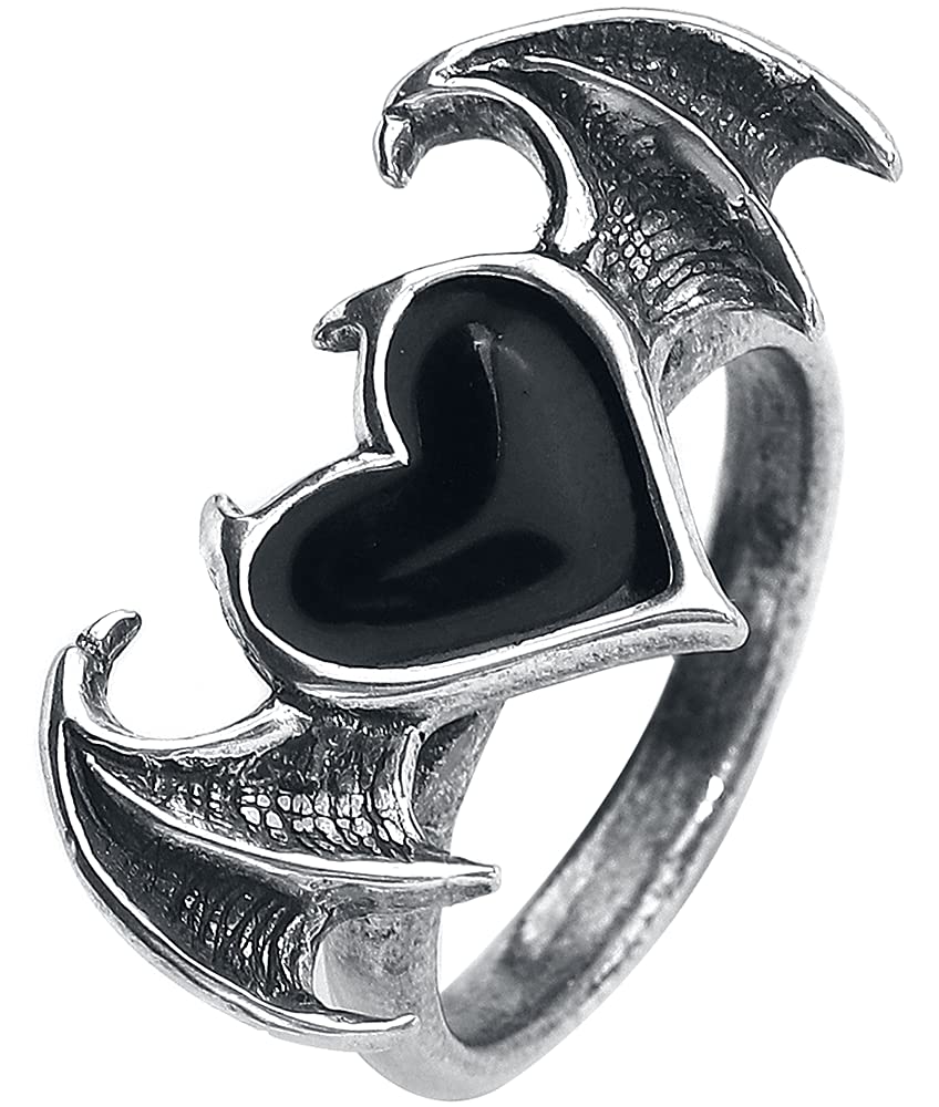 Alchemy Gothic Black Soul Ring - Q / 8.5