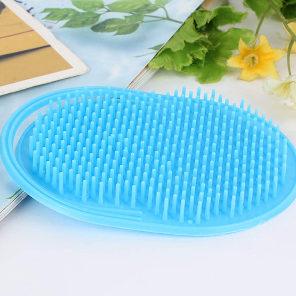 Scalp Scrubber 10pcs Massage Comb Handheld Hair Cleaning Brush Plastic Palm Shampoo Hair Massage (Random Color) Head Massager