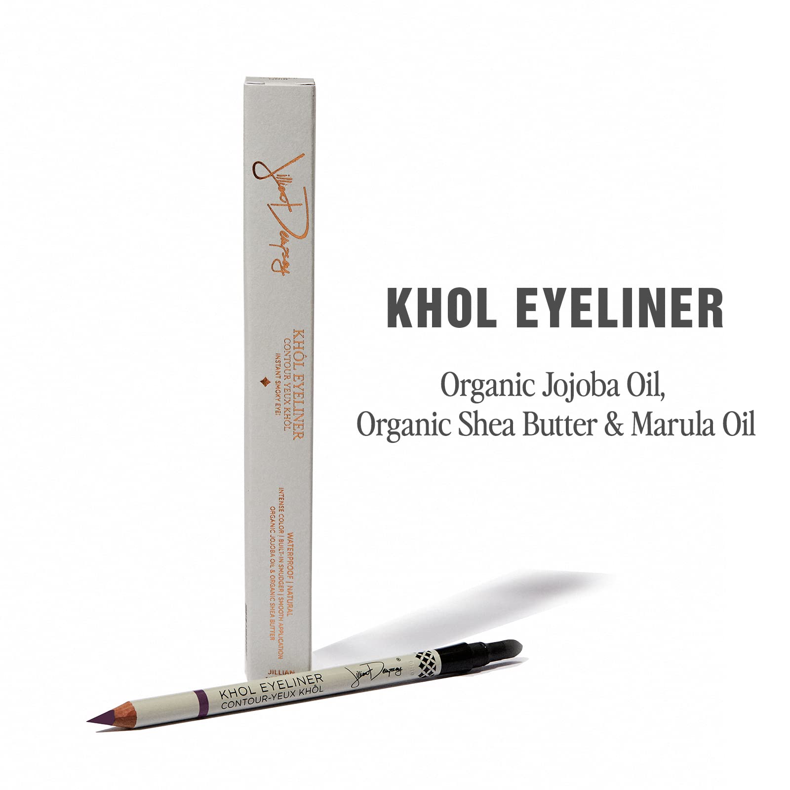 Jillian Dempsey Khl Eyeliner | Waterproof Eyeliner Pencil With Built-In Smudger | Long-Lasting Intense Color I Deep Burgundy