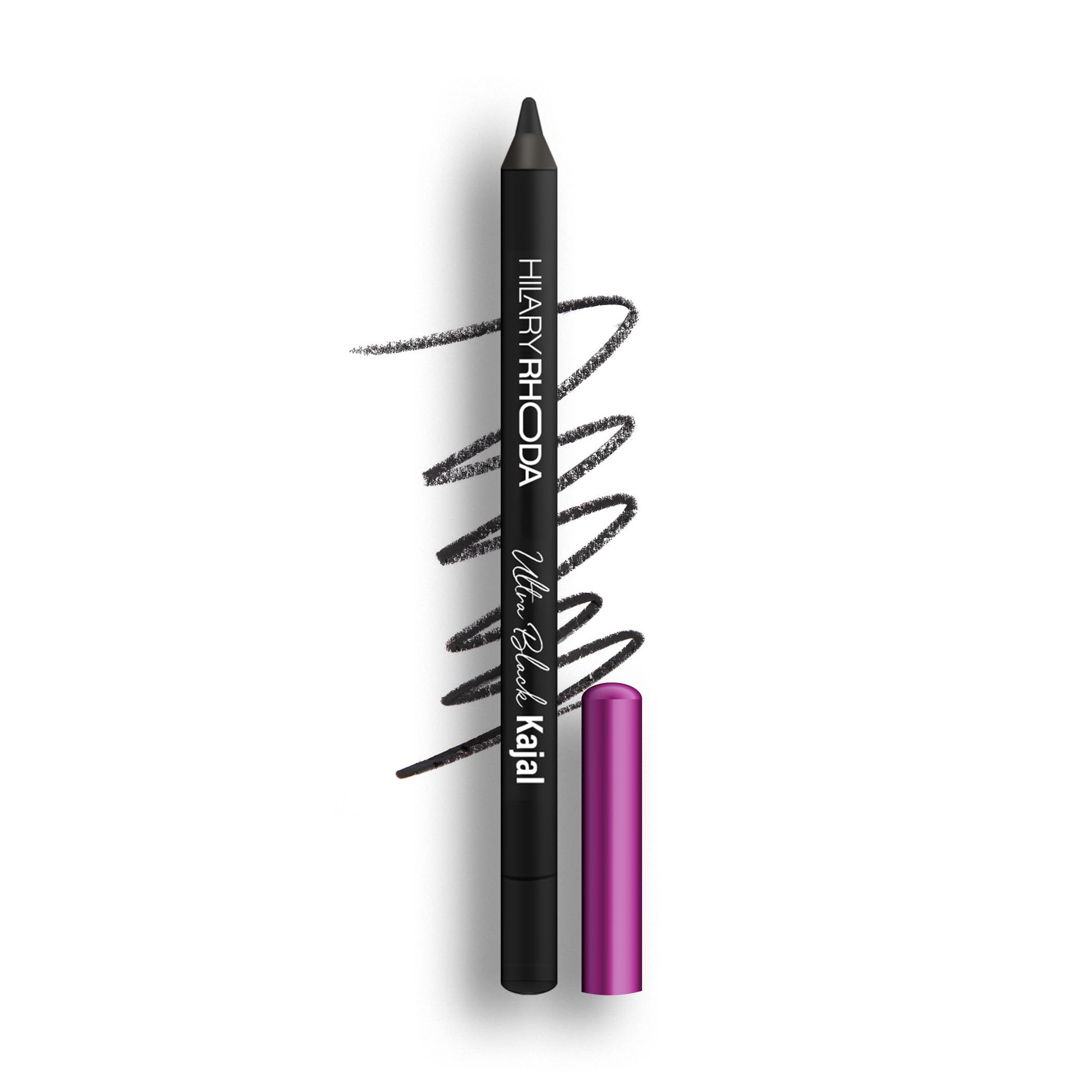 Hilary Rhoda Ultra Black Kajal | 18H Long-Lasting Kajal Eyeliner | Waterproof, Smudge-Proof | Soft & Safe For Sensitive Eyes | I