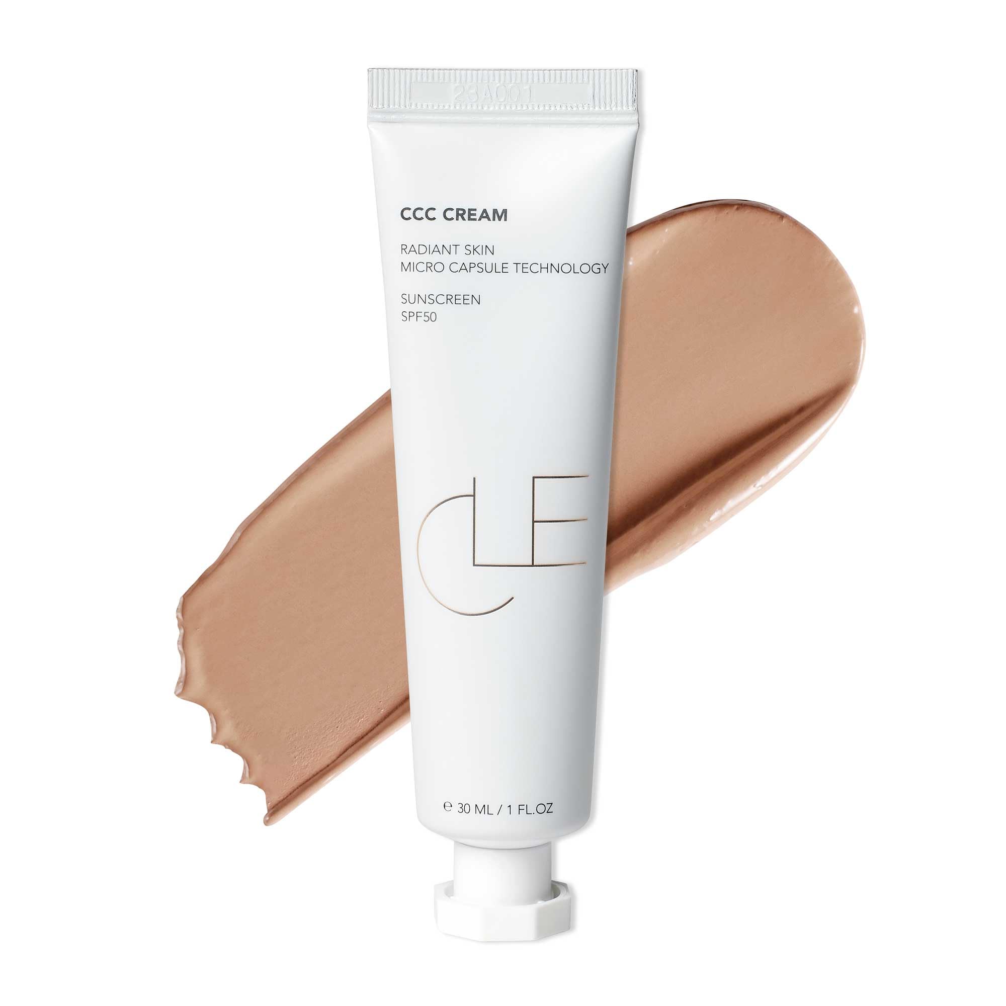Cle Cosmetics Ccc Cream (Golden Medium 301 / Spf 50) - Color Correcting Cc Cream With Sunscreen - Lightweight, Hydrating, Light