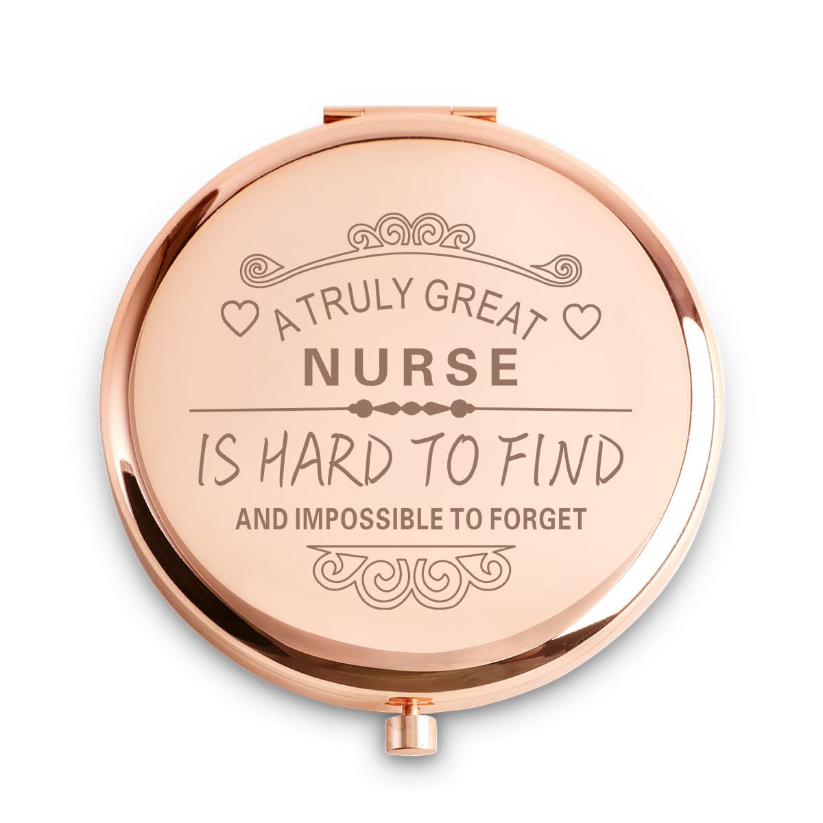 Mllxx Nurse Gifts For Women, Personalized Engraved Compact Mirrors Basket Stuffers, Unique Female Presents For Valentines Day, G