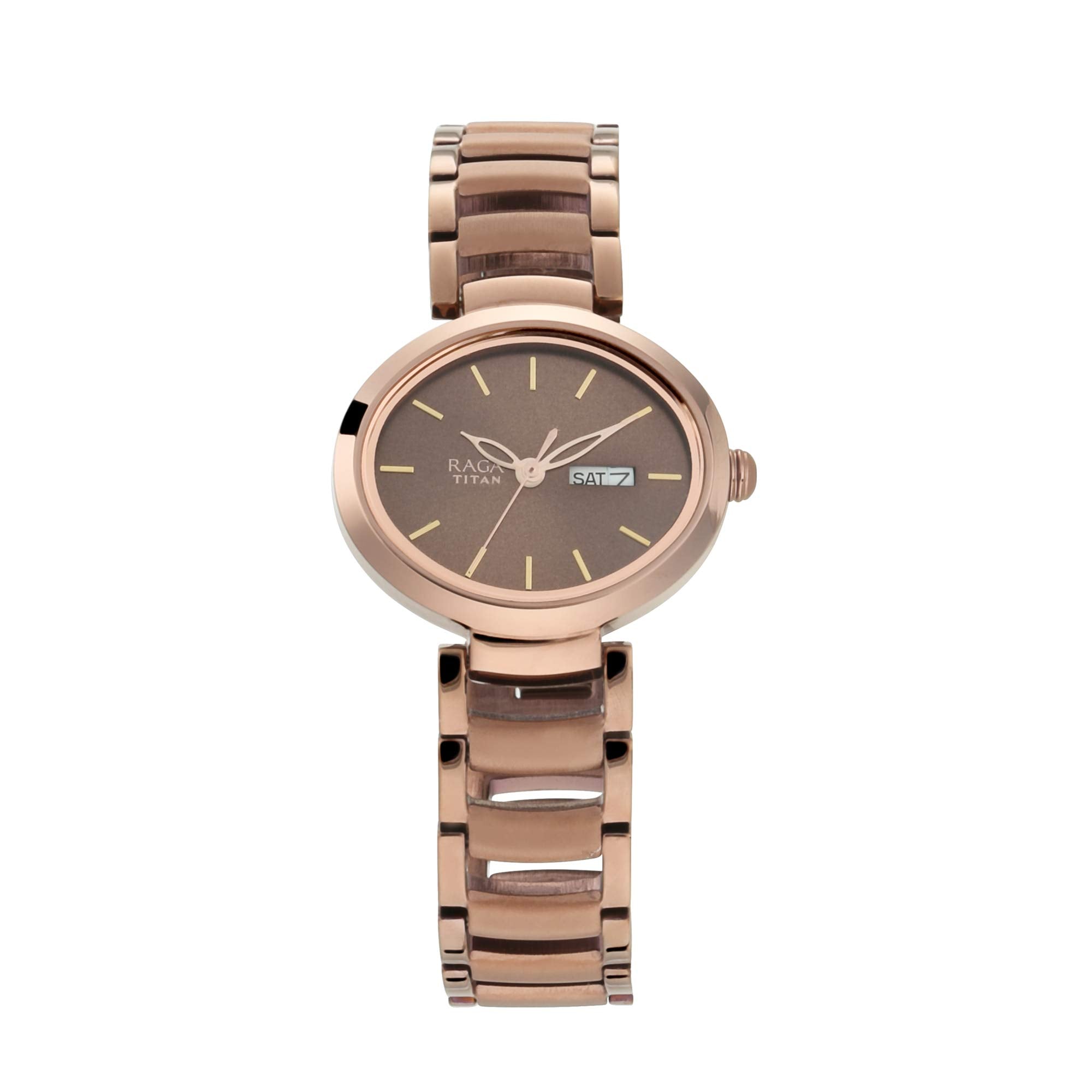 Titan Viva Analog Brown Dial WomenS Watch Nm2620Qm01/Nn2620Qm01/Np2620Qm01